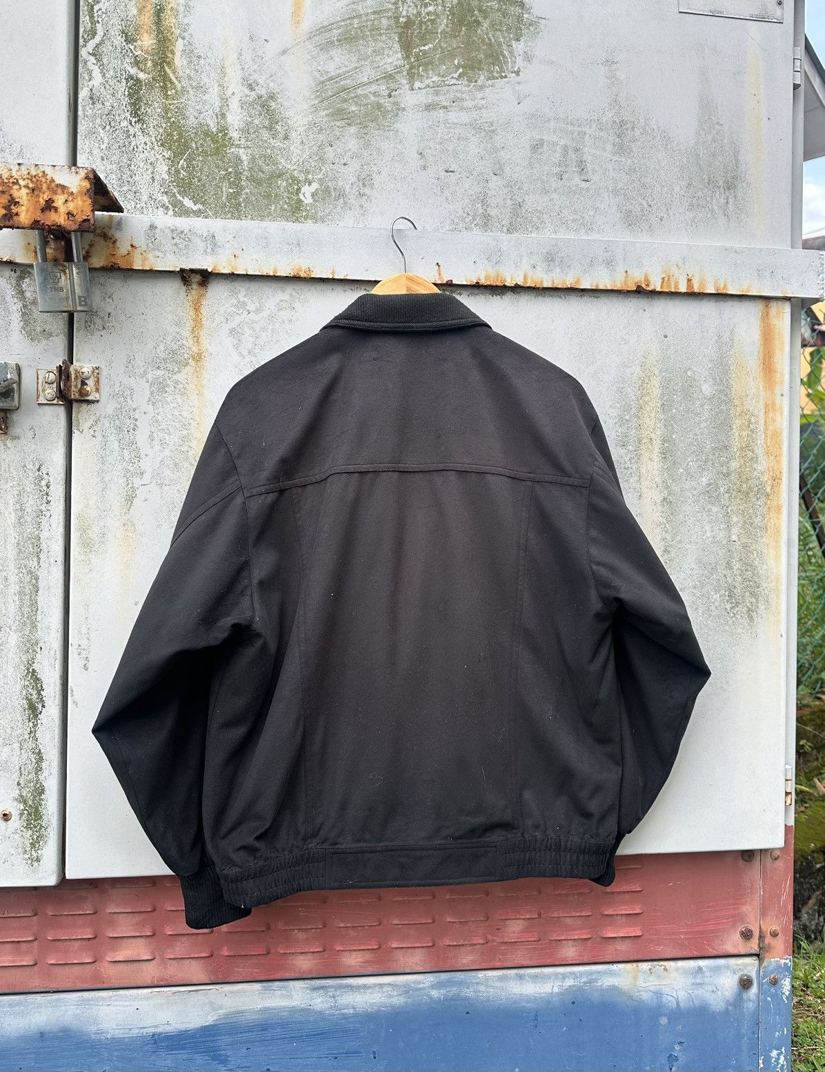 Vintage 👹Vintaige Club Black Suede Bomber Jacket Size US M / EU 48-50 / 2 - 6 Thumbnail
