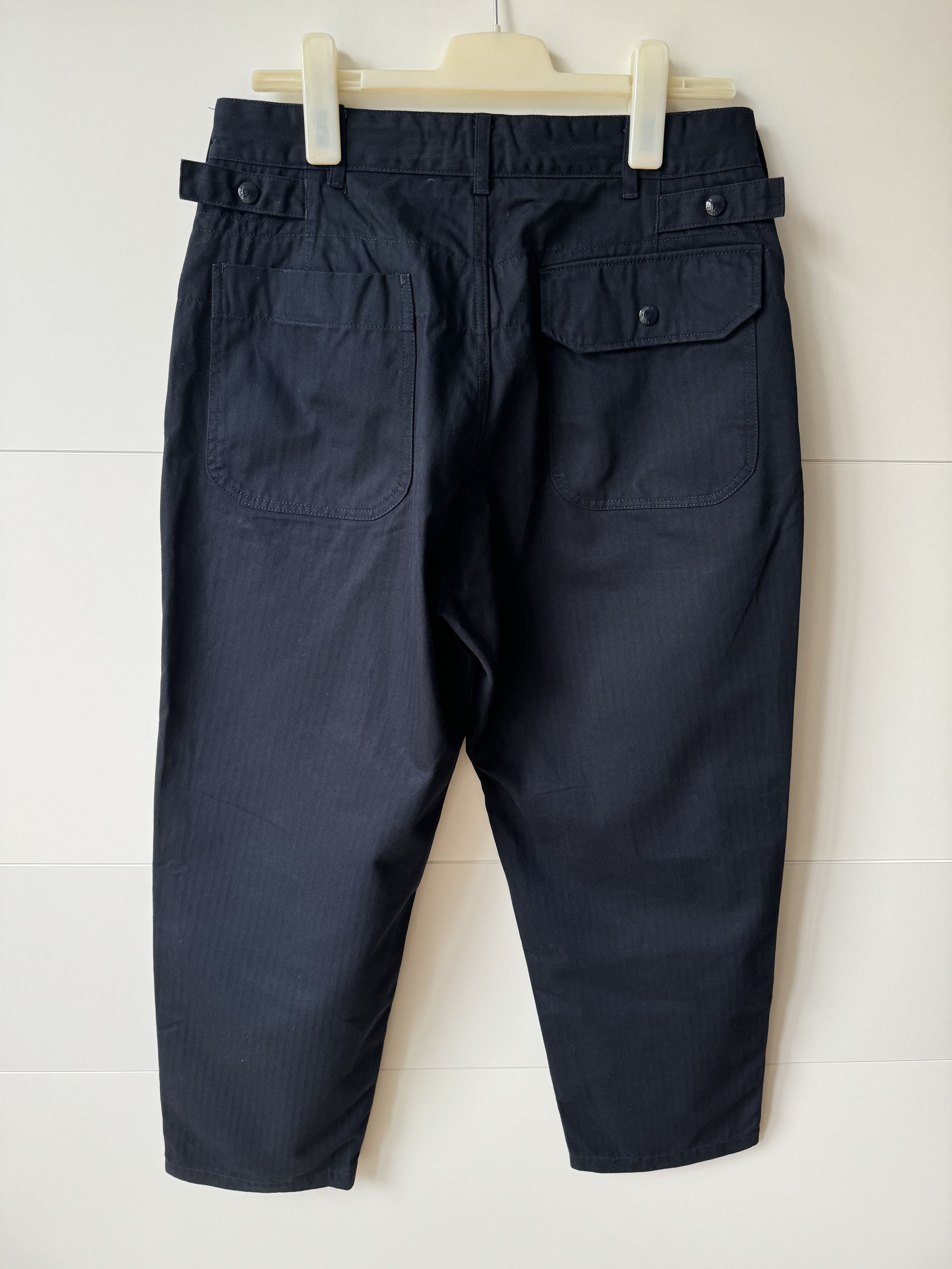 Engineered Garments [S] Herringbone Cotton Ground Pant in Dark Navy (FW19) Size US 32 / EU 48 - 6 Thumbnail