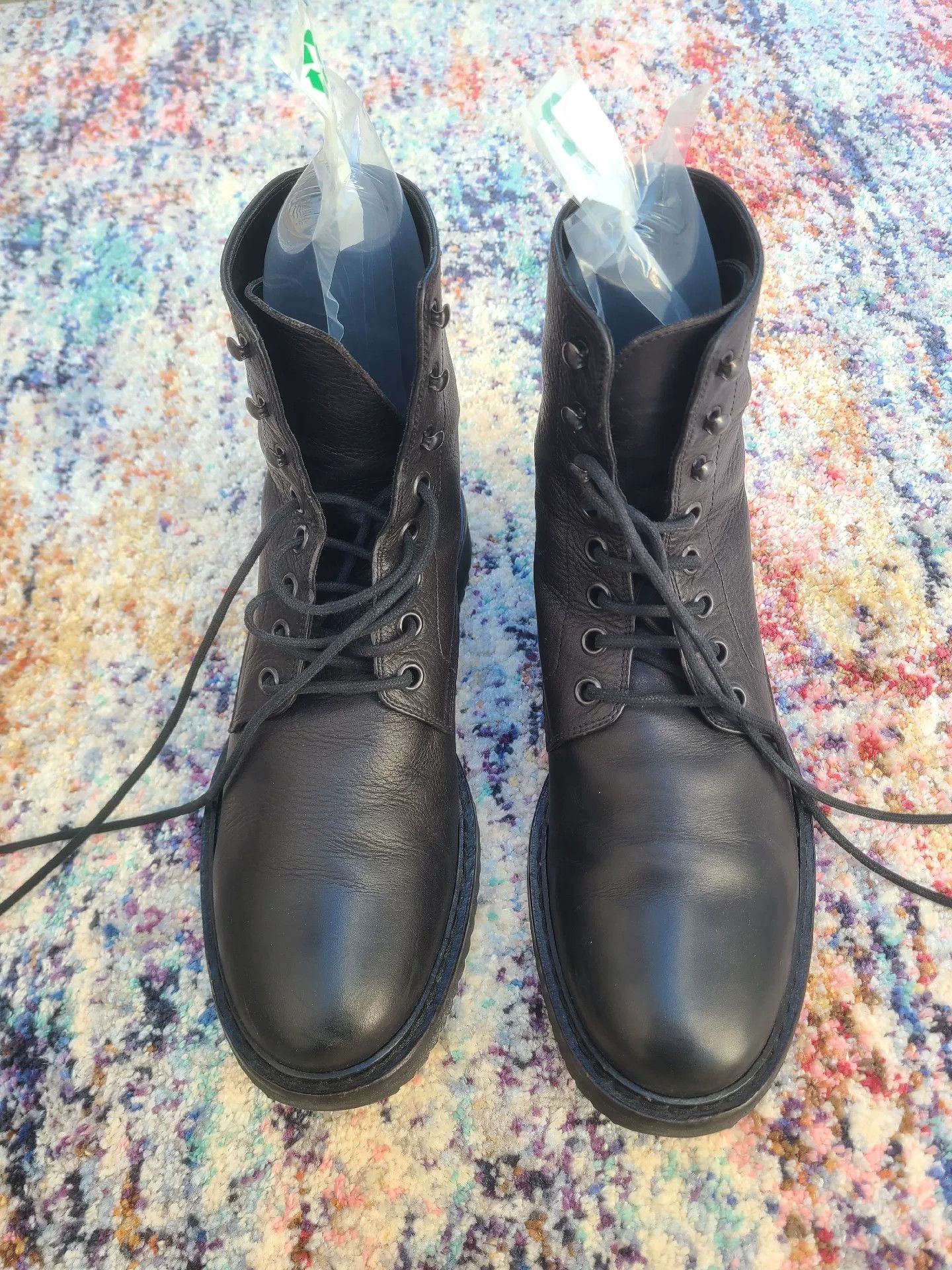 Ann Demeulemeester Ann Demeulemeester Men's Leather Lace-Up Boots Size US 8 / EU 41 - 1 Thumbnail