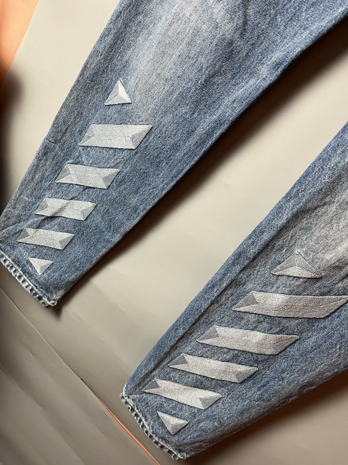 Off-White Off-White - Virgil Abloh OG diagonal striped pants Size US 34 / EU 50 - 4 Thumbnail