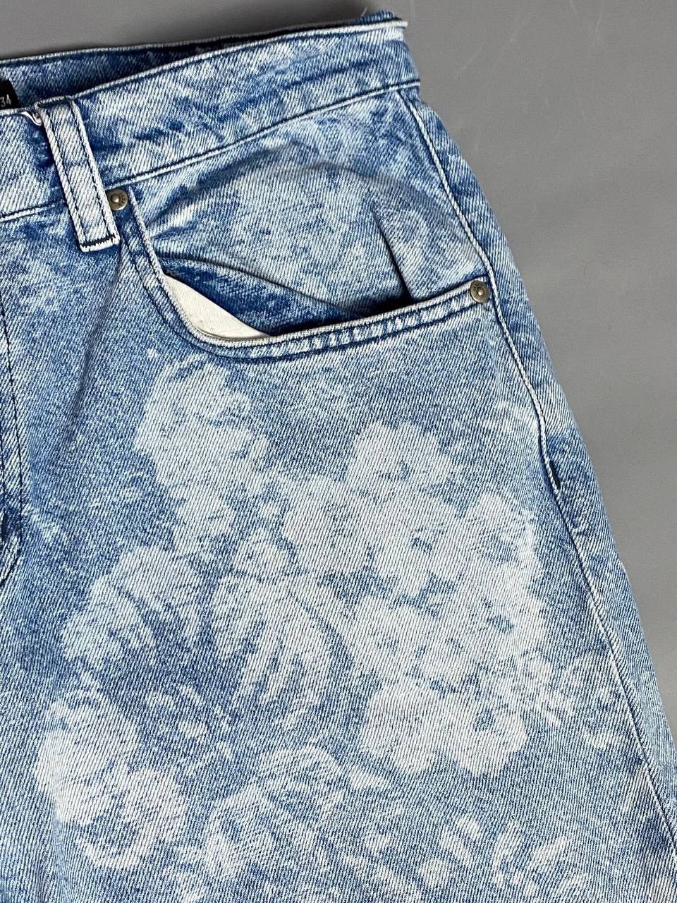 Jaded London Jaded London Mens Floral Jeans W34 Skate Fit Blue Wide Leg Size 34" / US 12 / IT 48 - 16 Thumbnail