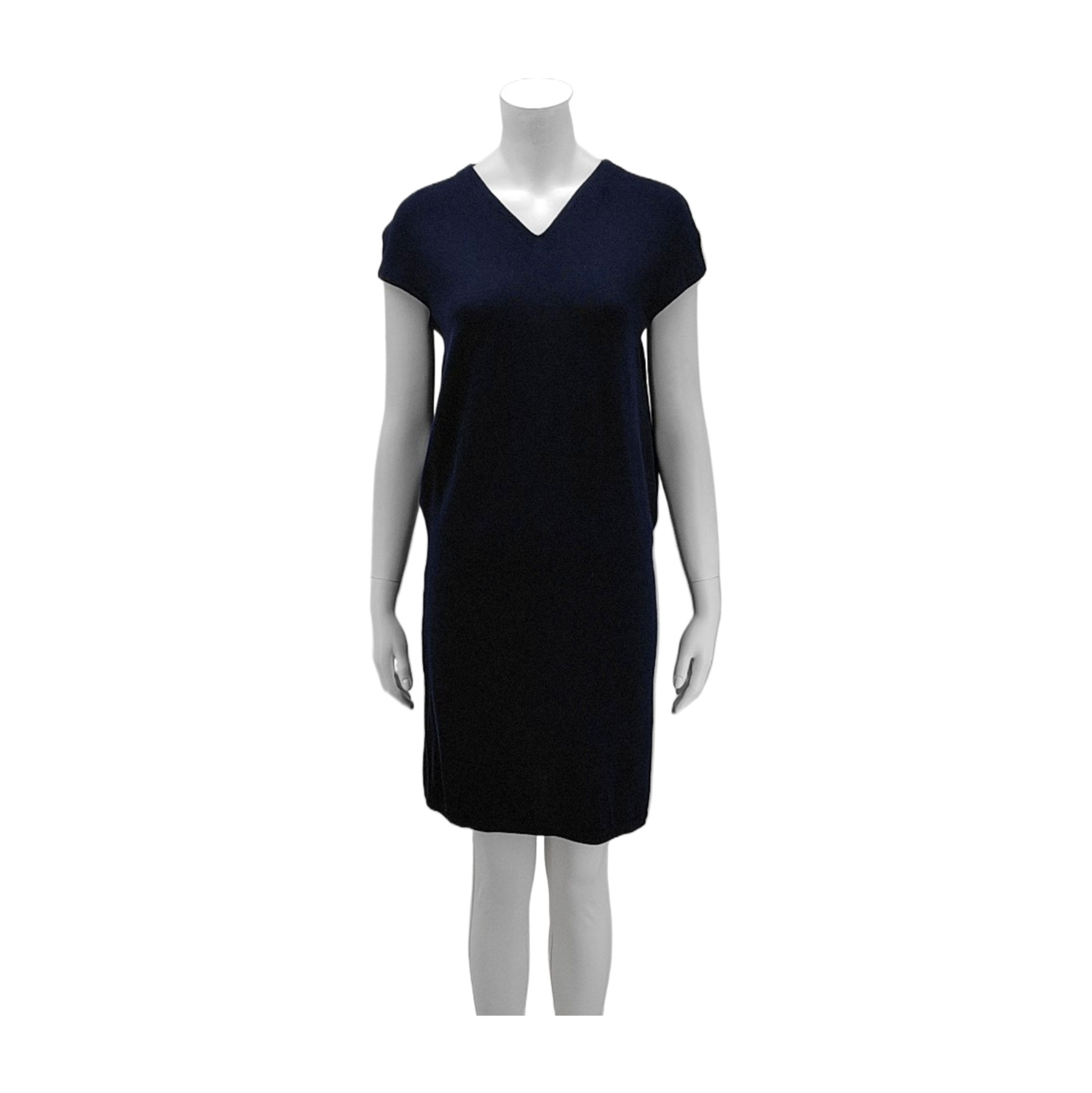 Balenciaga Balenciaga Wool V-Neck Midi Dress Size 38 Size S / US 4 / IT 40 - 1 Thumbnail