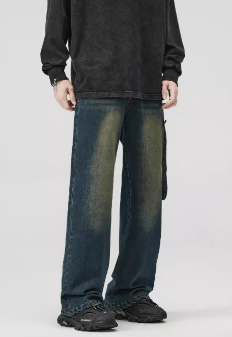 Japanese Brand × Jean High street retro distressed oversize flared baggy jeans Size US 32 / EU 48 - 3 Thumbnail