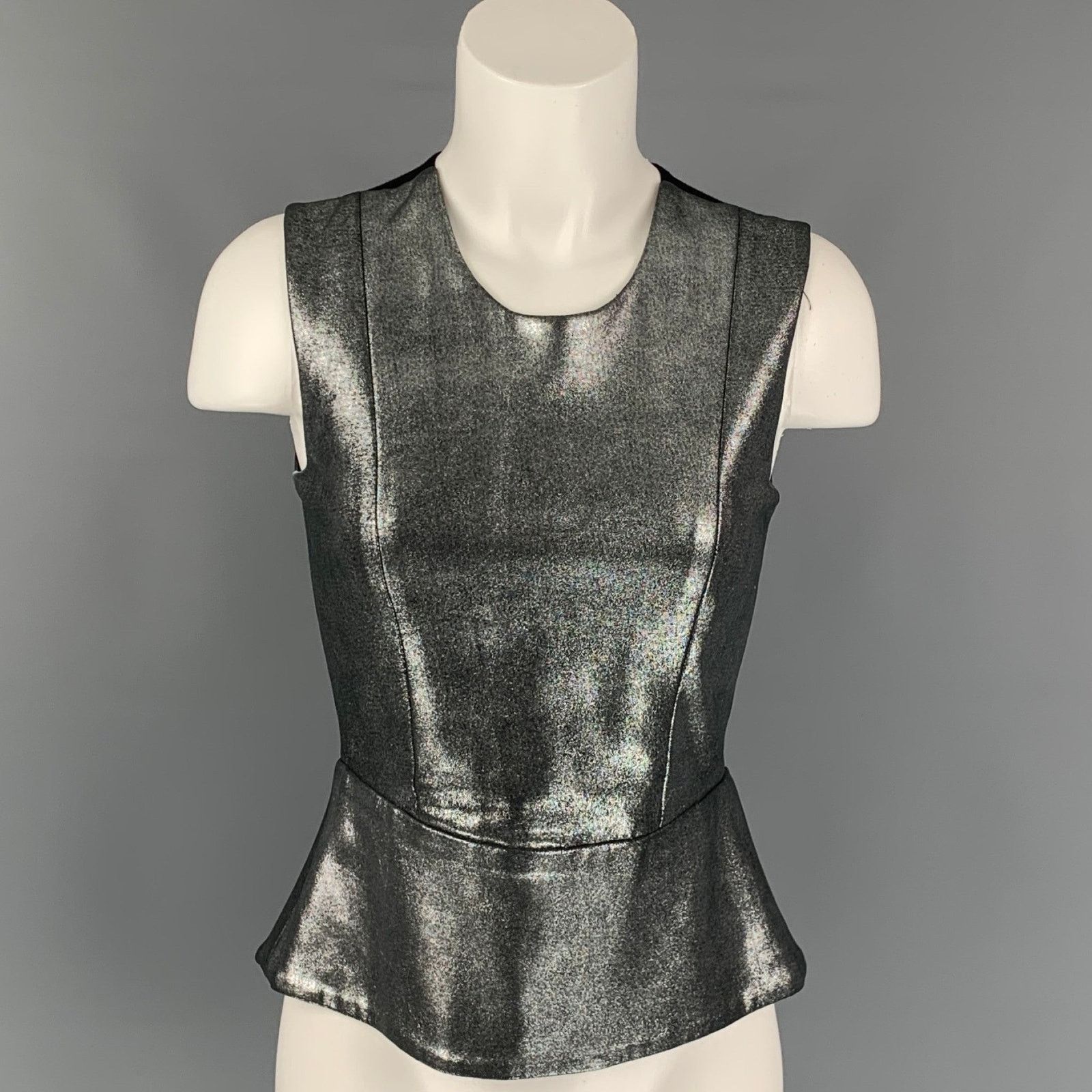Other MASON x BARNEY'S NEW YORK 0 Two Tone Lambskin Casual Top Size XS / US 0-2 / IT 36-38 - 1 Thumbnail
