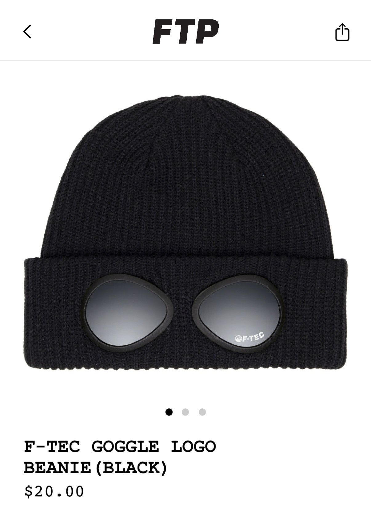 Fuck The Population FTP F-TEC BEENIE GOOGLES Size ONE SIZE - 3 Thumbnail