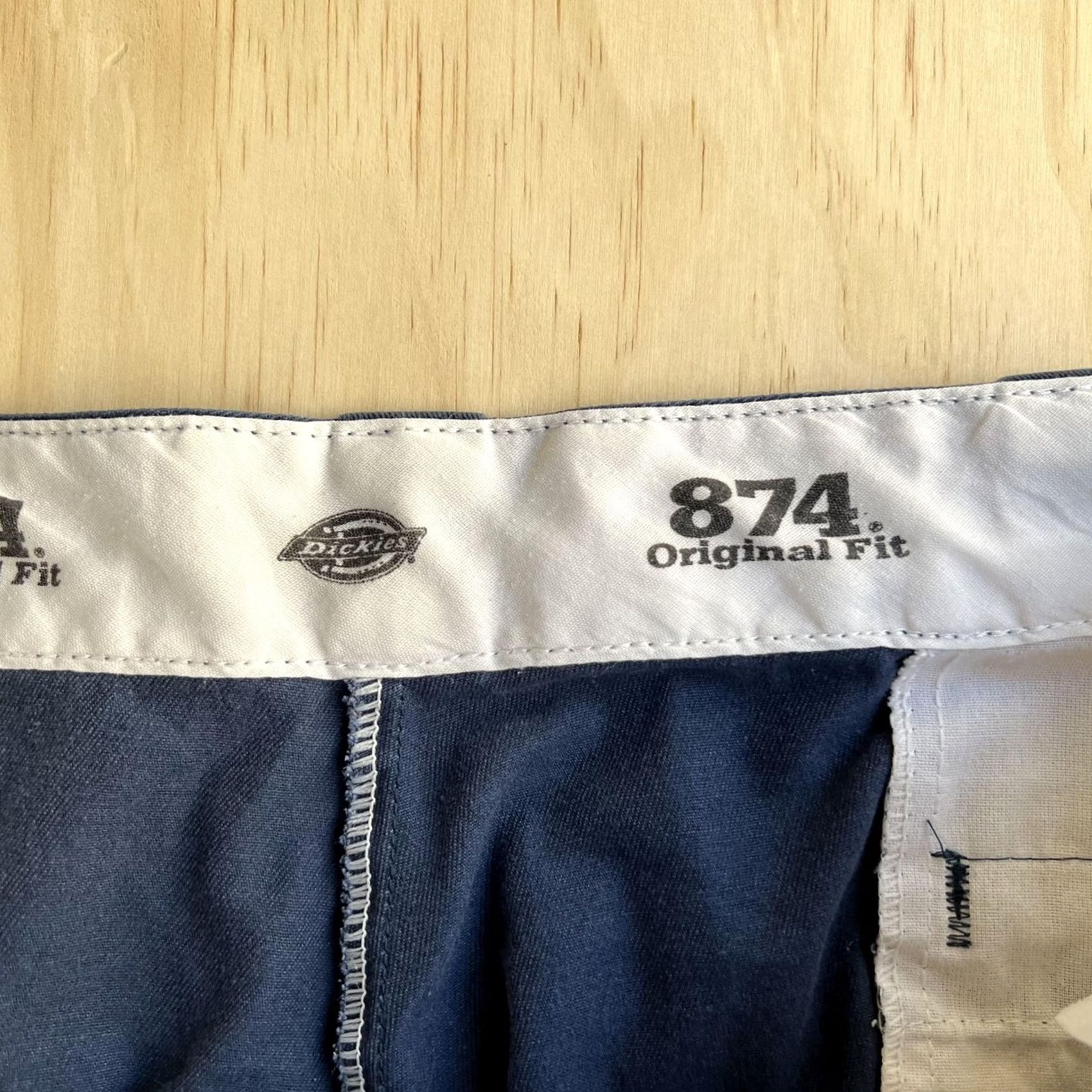 Dickies Dickies Pants Mens 38x25 Blue 874 Original Fit Chino Straight Leg Workwear Twill Size US 38 / EU 54 - 5 Thumbnail