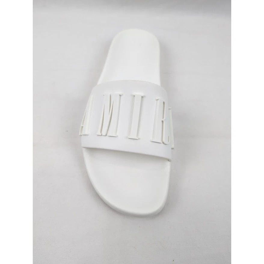 Amiri o1rshd1 Q:7 / Logo Pool Slide in White 43 Size US 10 / EU 43 - 5 Thumbnail
