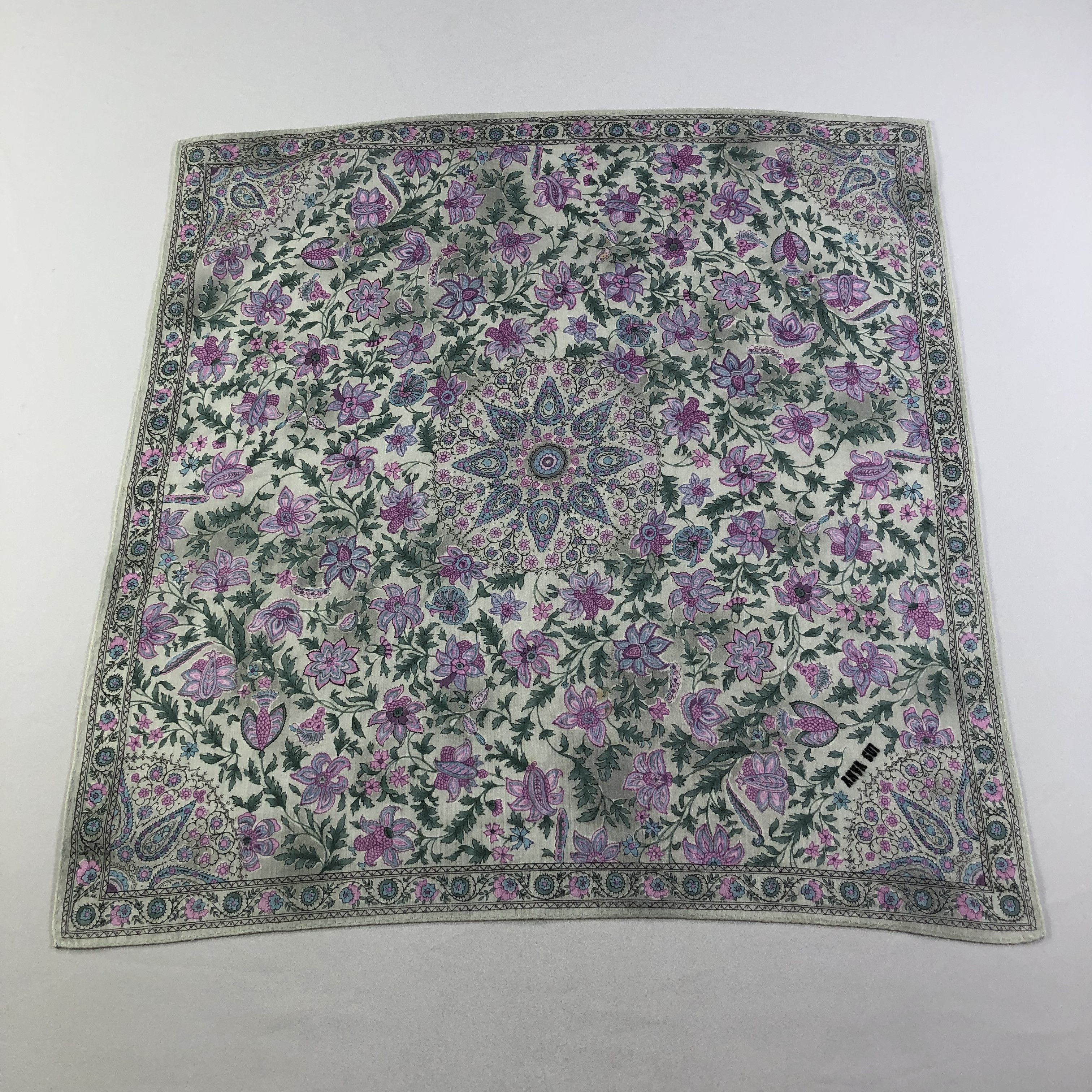 Vintage Anna Sui Handkerchief Neckerchief Bandana H1959 Size ONE SIZE - 2 Thumbnail