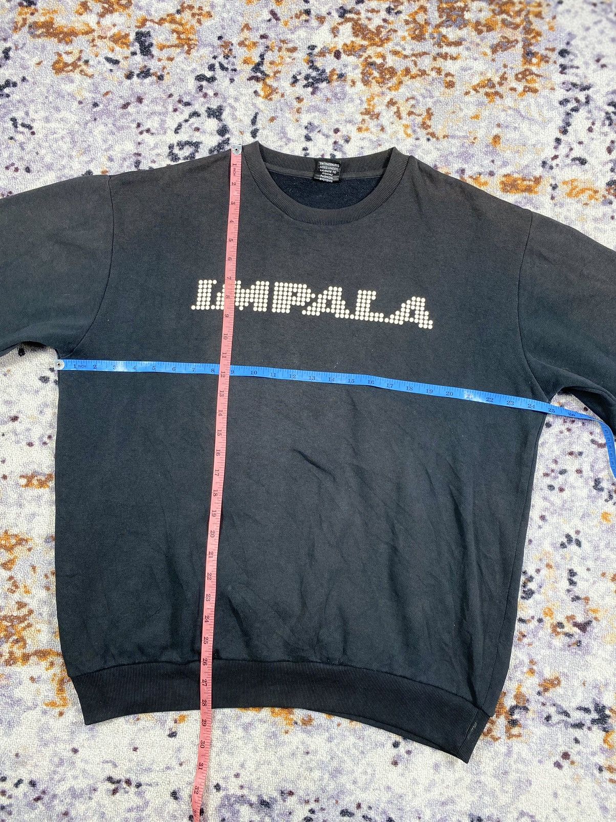 Japanese Brand FADED BLACK IMPALA MASSIVE EVIDENCE SWEATSHIRT Size US XL / EU 56 / 4 - 7 Thumbnail