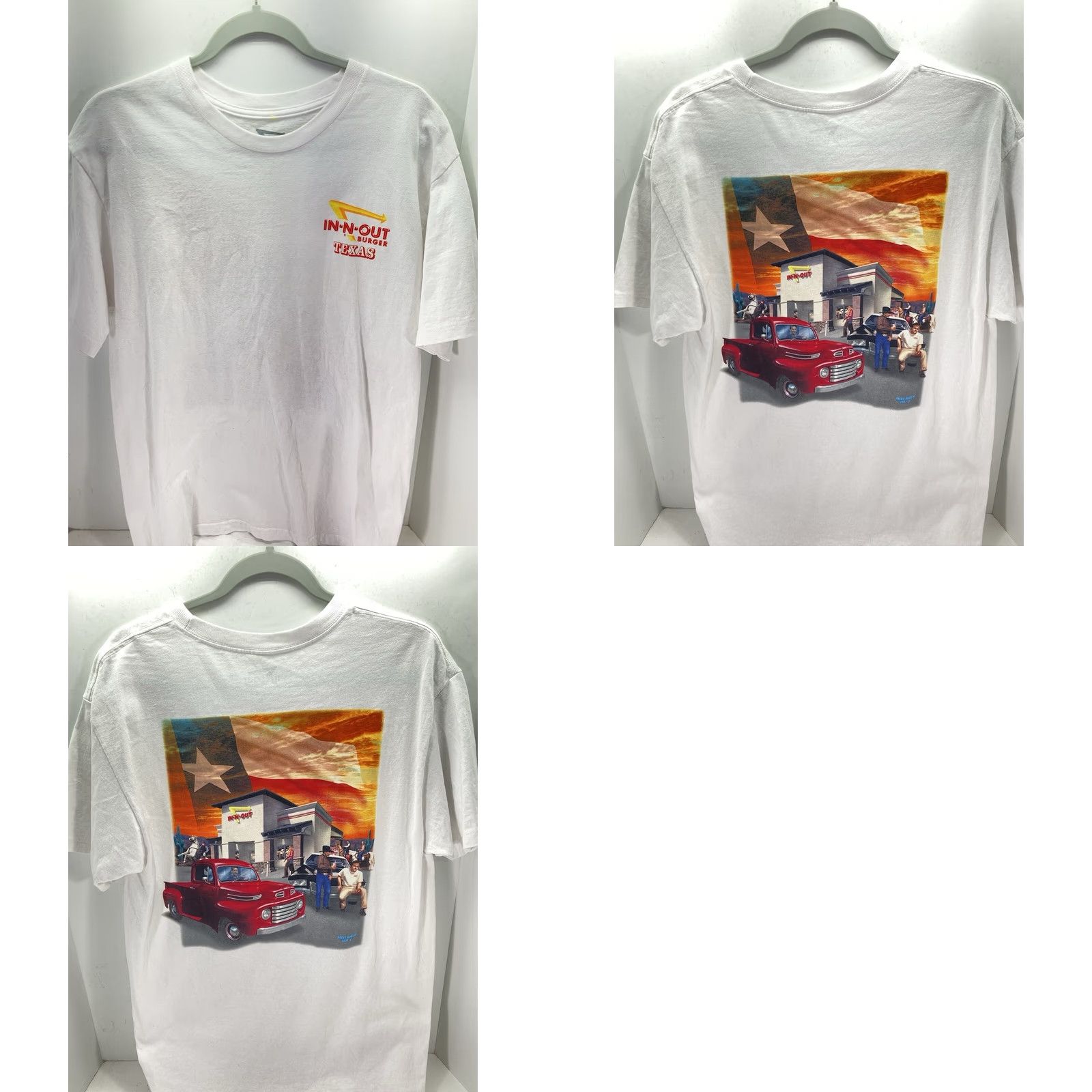 Vintage In-N-Out Burger Texas Shirt Women L White Short Sleeve Graphic Print Crew Neck Shirt Womens Size L / US 10 / IT 46 - 9 Thumbnail