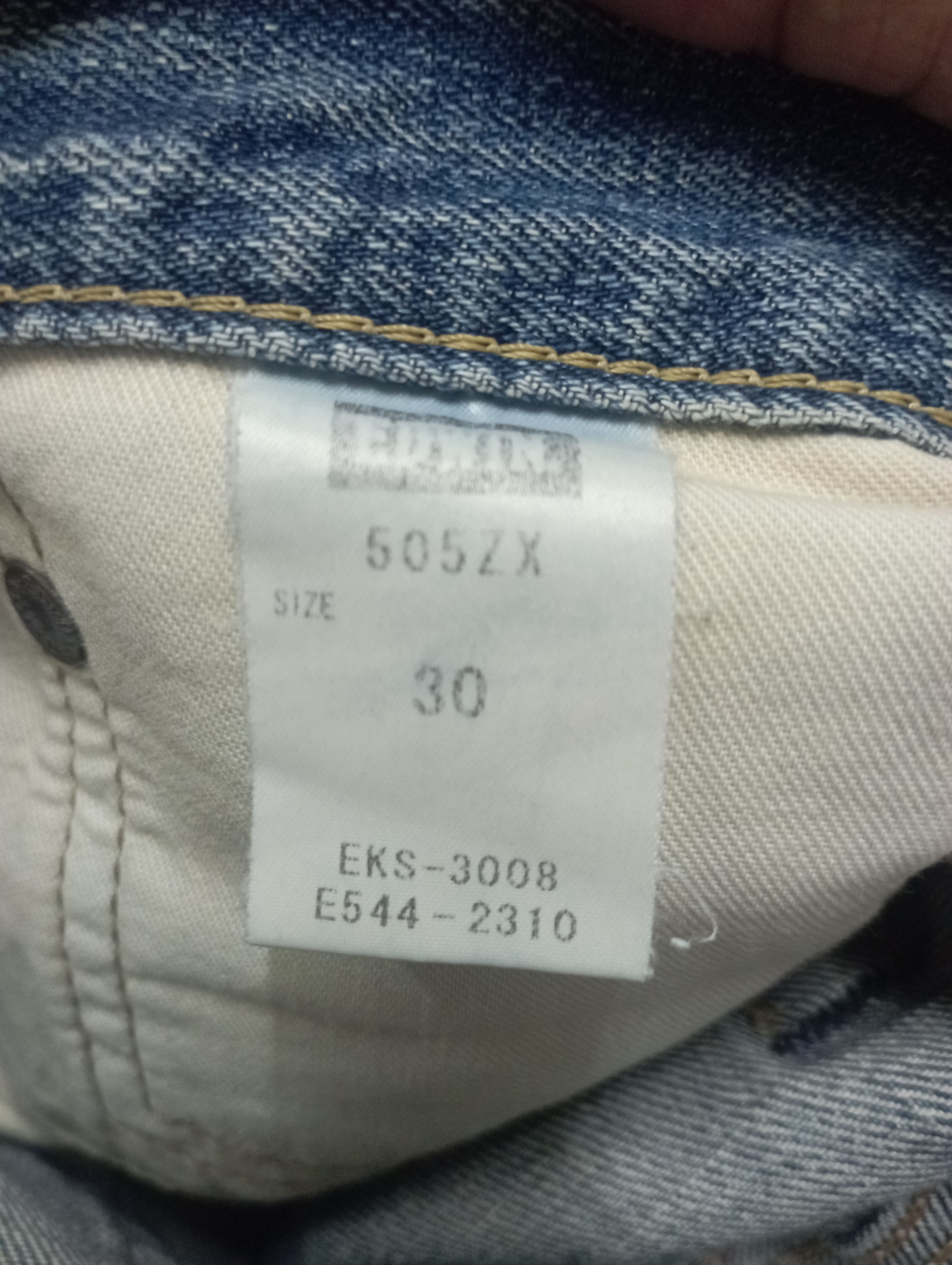 Sugar Cane Vintage Selvedge Buckle Distressed Edwin 505ZX Size US 31 - 22 Thumbnail