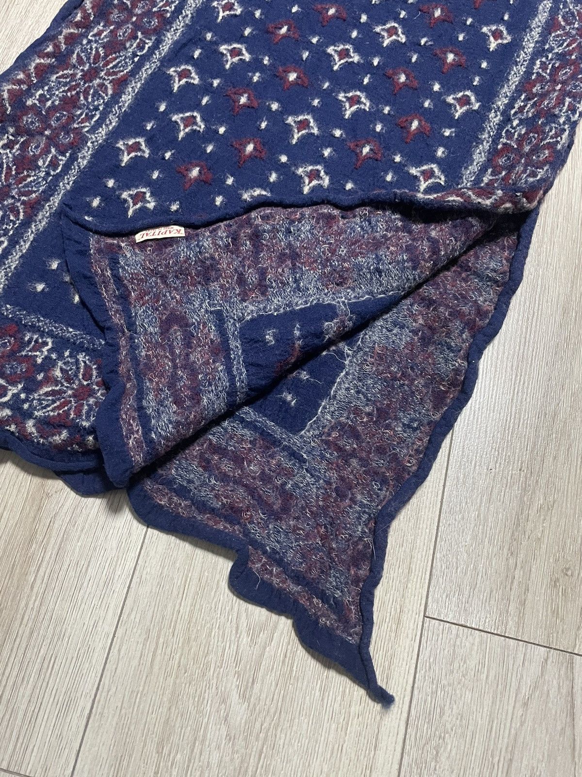 Kapital Archive Kapital Fulling Wool HAPPY Scarf Big Mama Size ONE SIZE - 9 Thumbnail