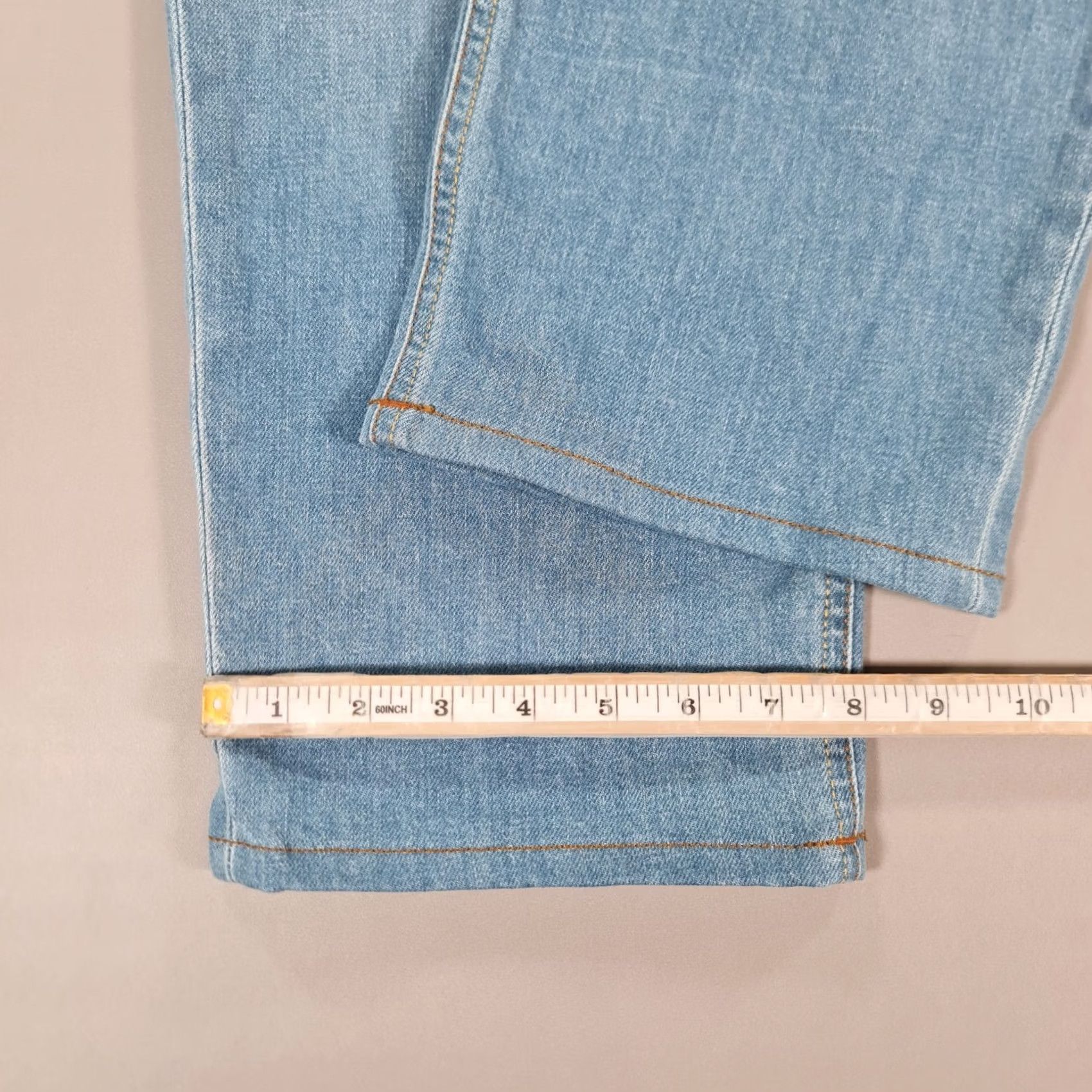 Denime Spoke Jeans Blue W42 L30 Regular Fit Straight Stretch Denim Mens Pants Size US 33 - 5 Thumbnail