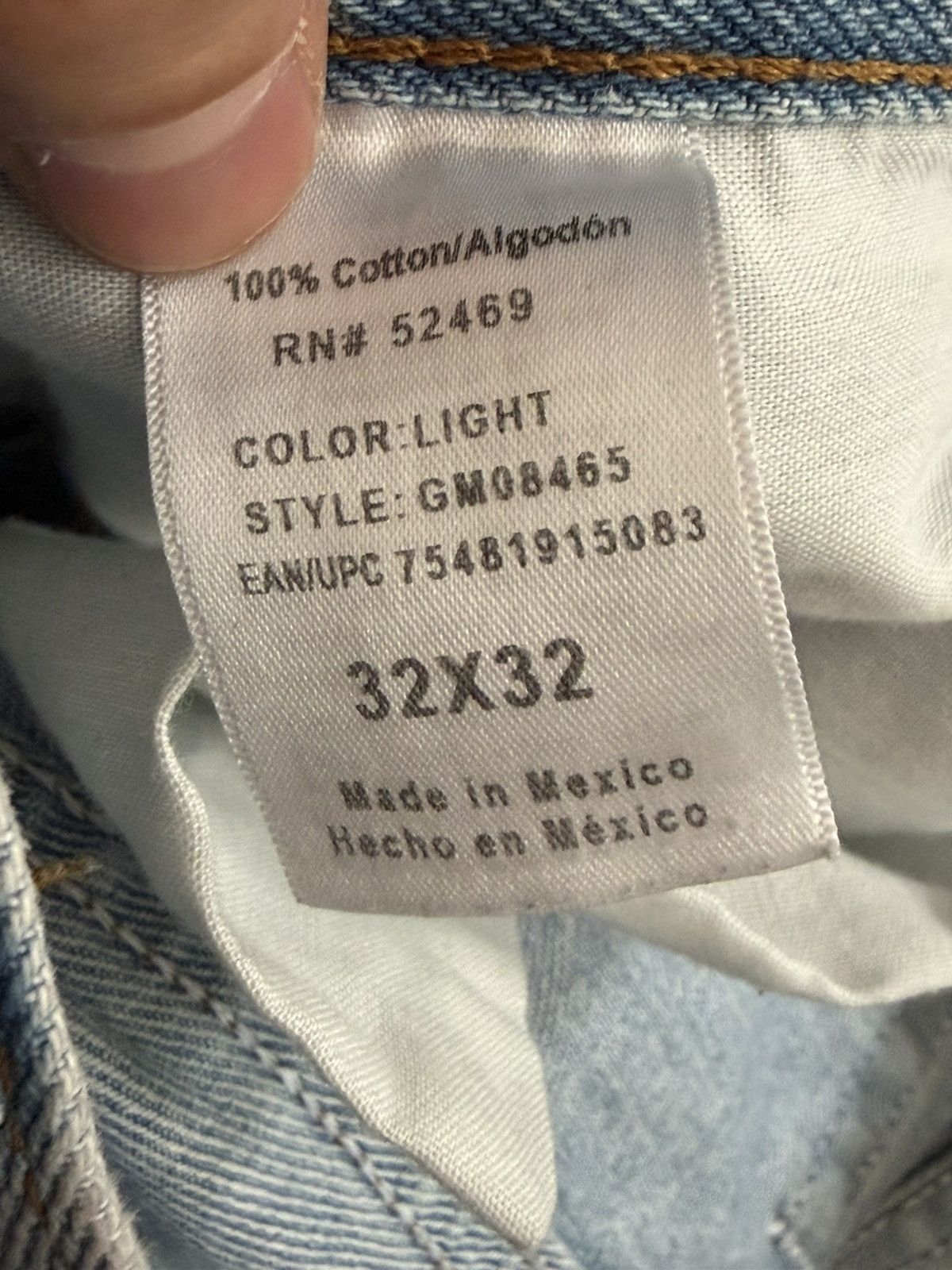 Mexican Threads Pocket Design Jeans Size US 32 / EU 48 - 6 Thumbnail