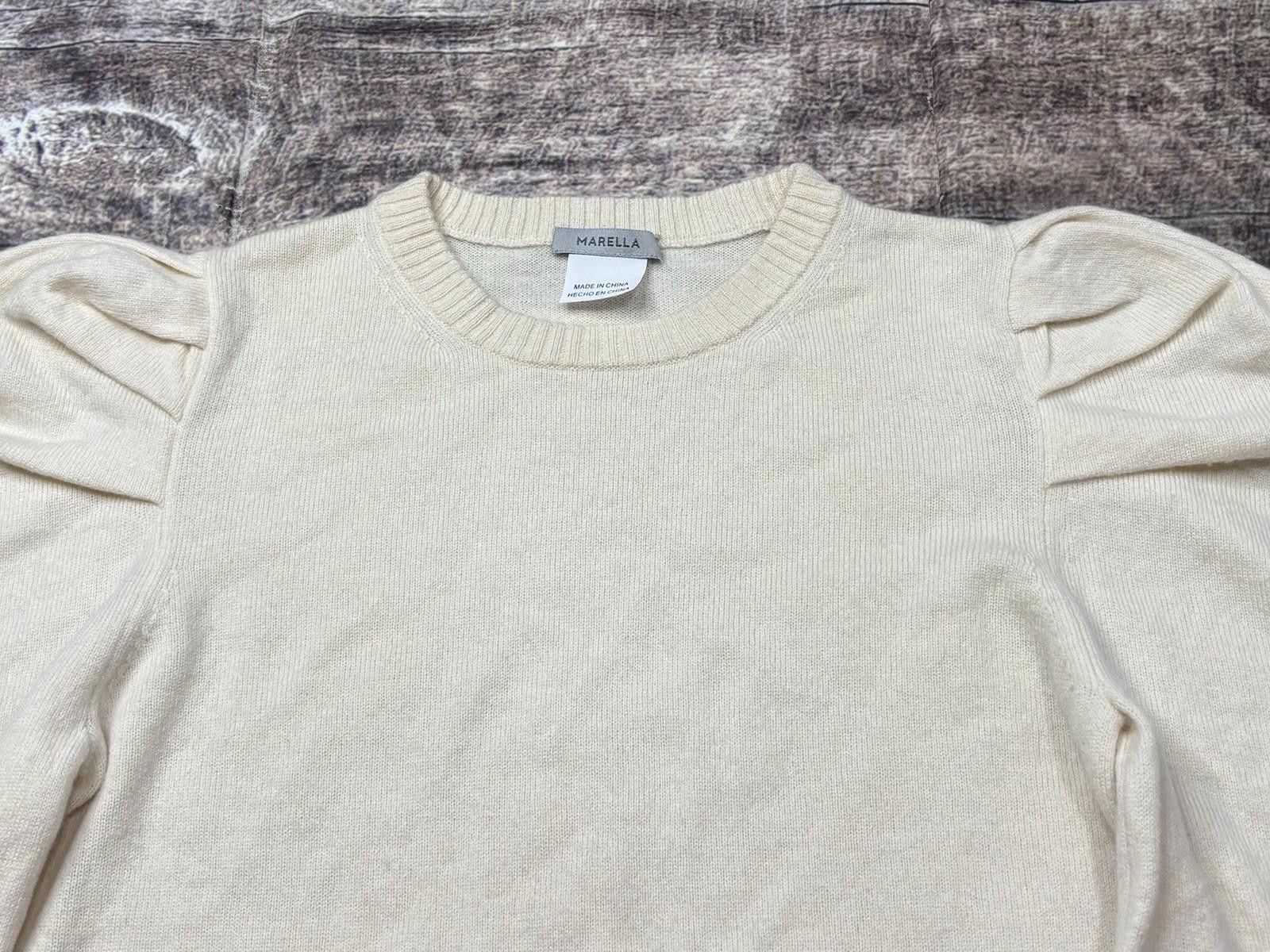 Other Marella Sweater Womens S Cashmere Wool Juliet Puff Sleeves Size S / US 4 / IT 40 - 5 Thumbnail