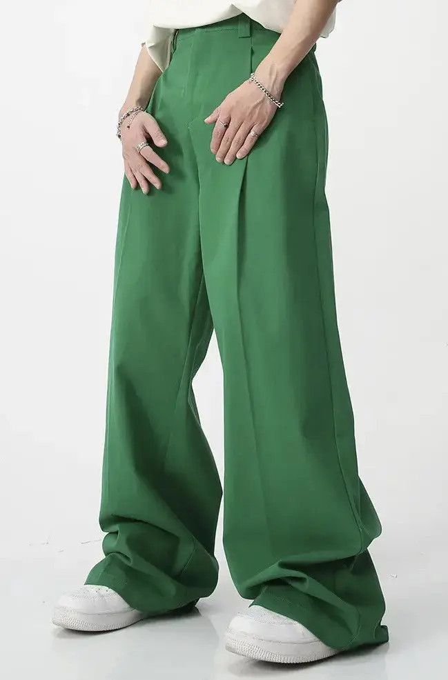 Japanese Brand Trendy Color Straight Wide Leg Casual Pant Size US 32 / EU 48 - 2 Thumbnail