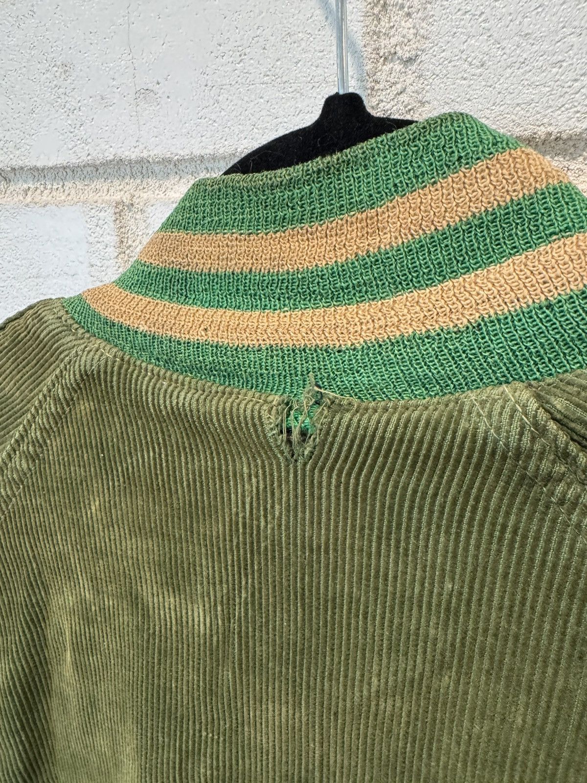Vintage Vintage 1950s Green Corduroy Varsity Jacket Empire Size US M / EU 48-50 / 2 - 9 Thumbnail