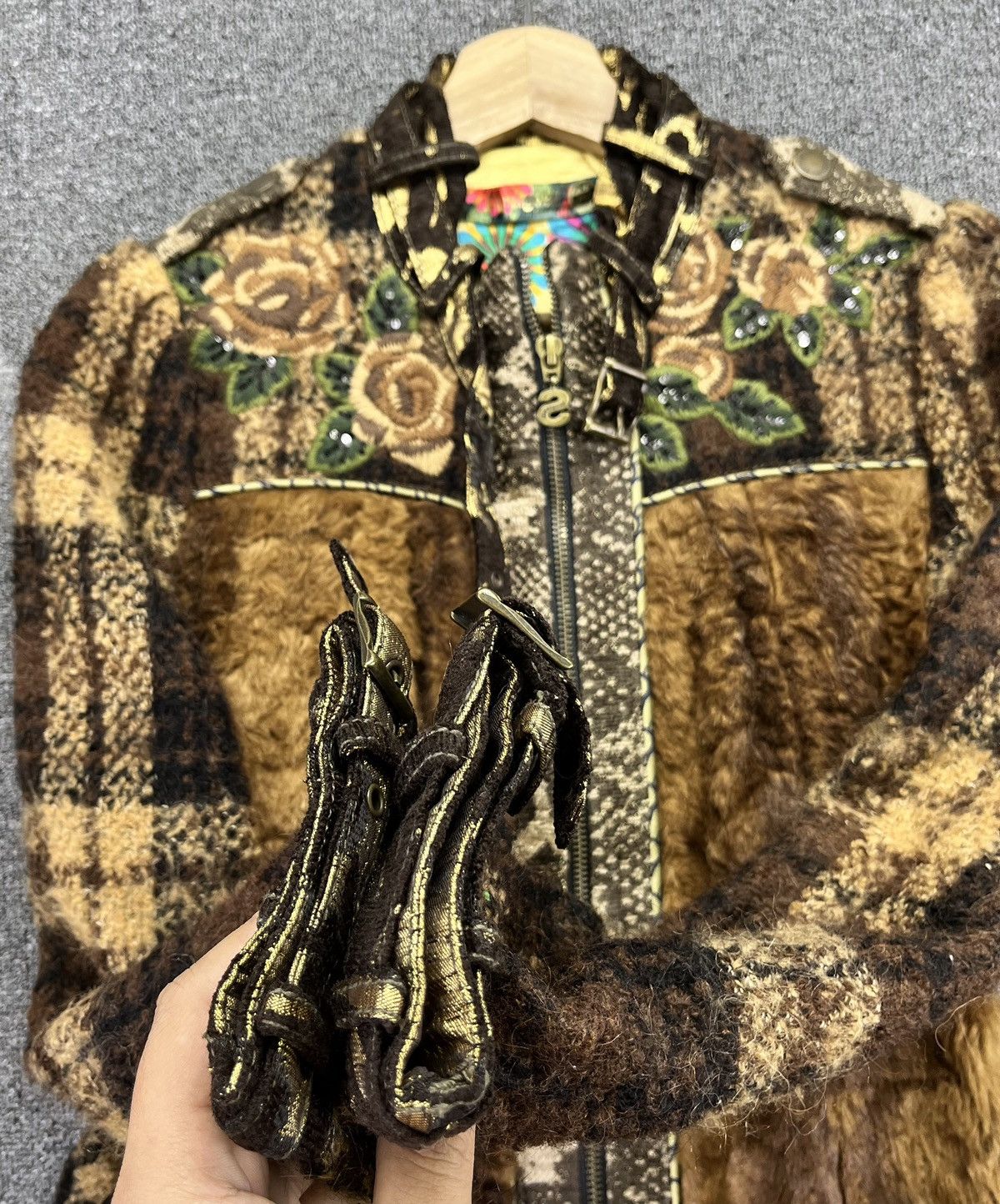 Desigual Vintage Desigual Cobra Wool Long Jacket Size XS / US 0-2 / IT 36-38 - 12 Thumbnail
