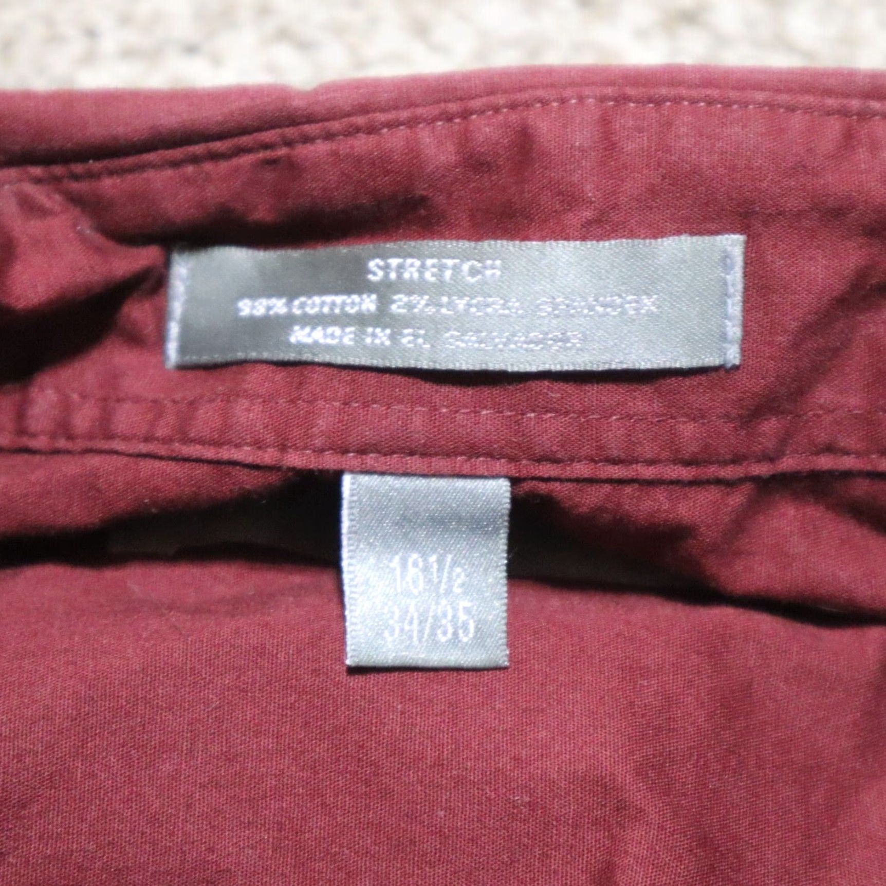 Van Heusen VINTAGE Van Heusen Shirt Red Lux Sateen Regular Button Down Shirt Men's XL 17 32 33 55% Cotton 45% Polyester Wrinkle Free Size US XL / EU 56 / 4 - 3 Thumbnail