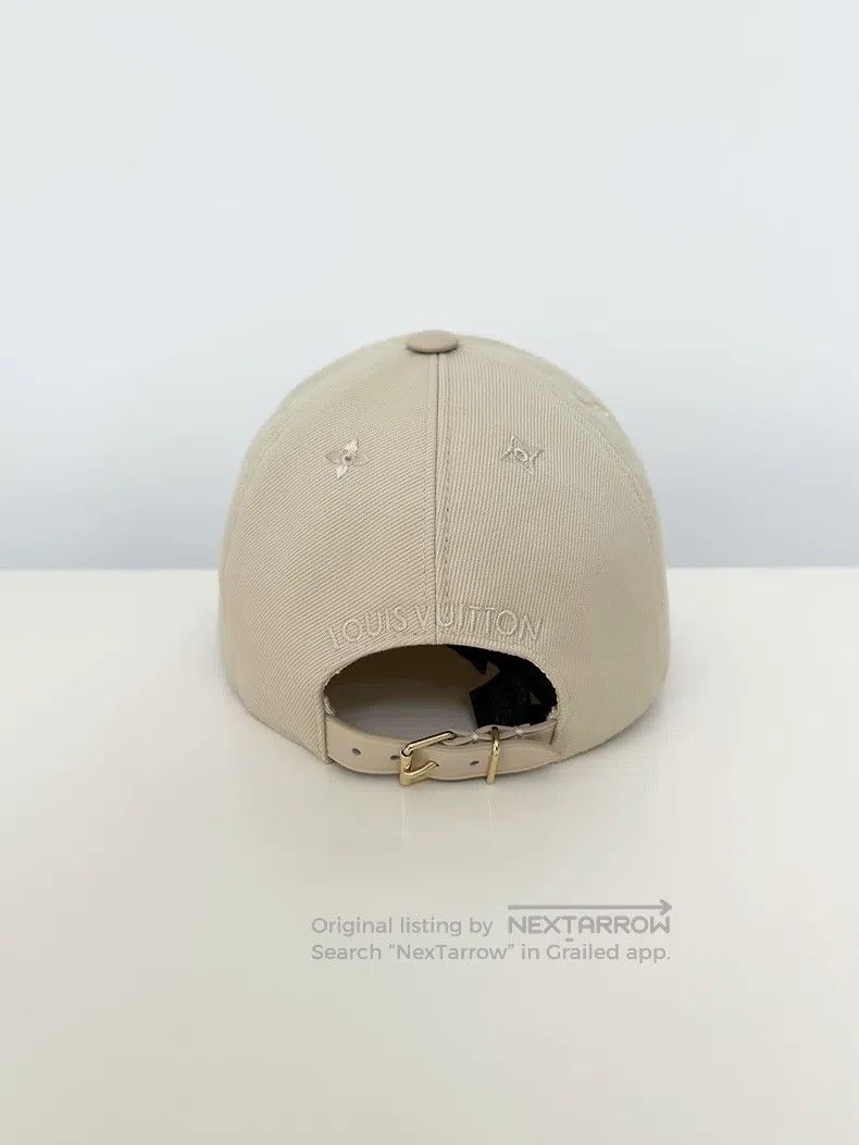 Louis Vuitton Louis Vuitton Metal logo beige simple casual fashion cap Size ONE SIZE - 5 Thumbnail