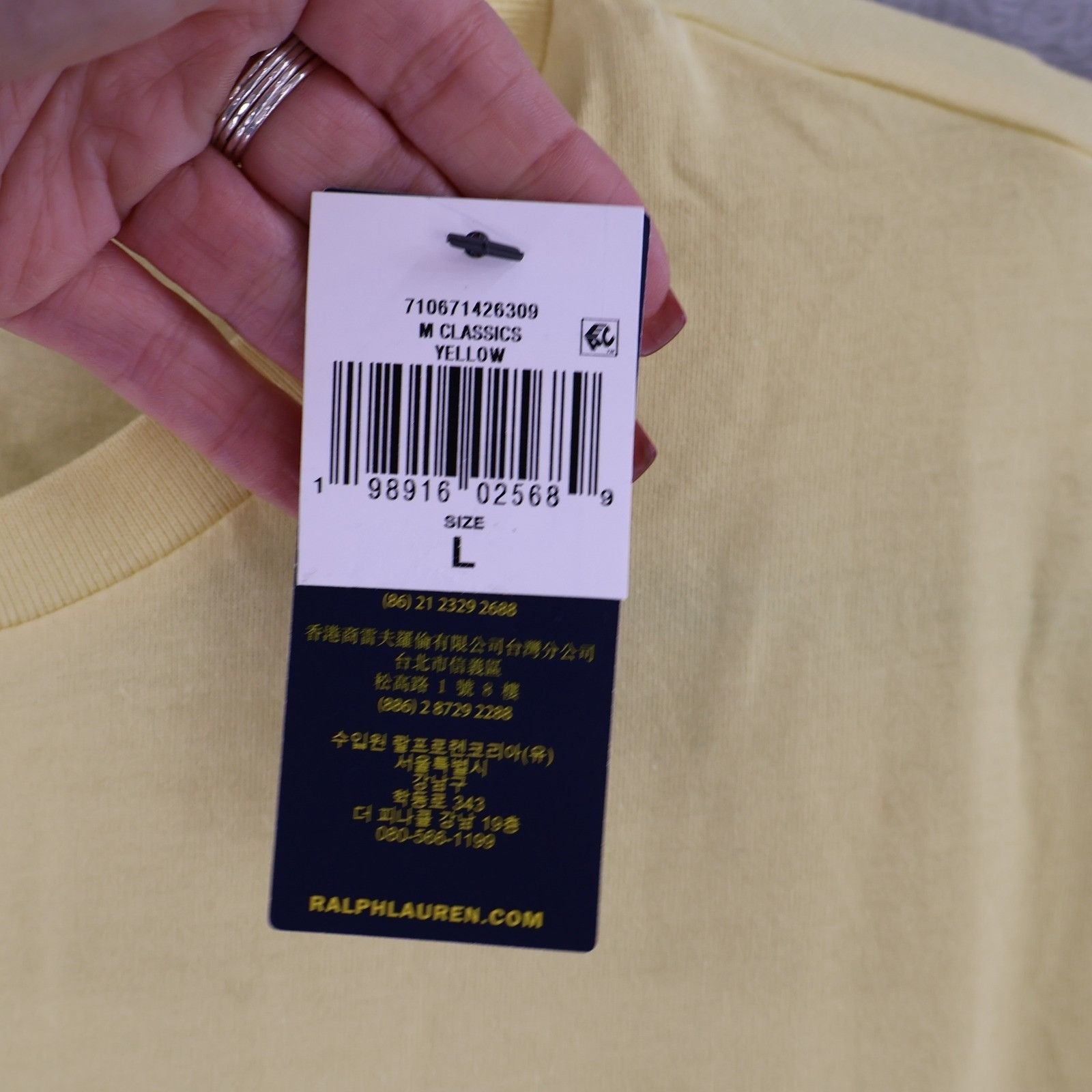Polo Ralph Lauren Polo Ralph Lauren Classic Fit T-Shirt Mens L Yellow Preppy Size US L / EU 52-54 / 3 - 4 Thumbnail