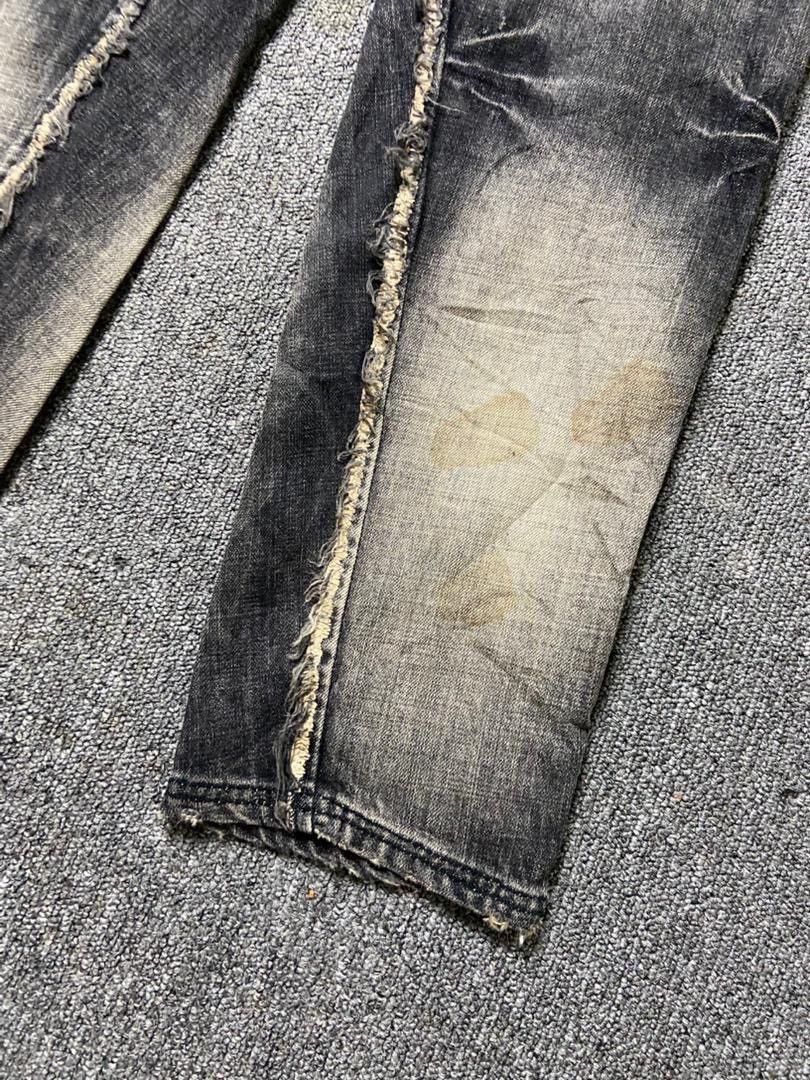Japanese Brand Candy Stripper Brand Distressed Ripped Jeans (184) Size US 33 - 16 Thumbnail