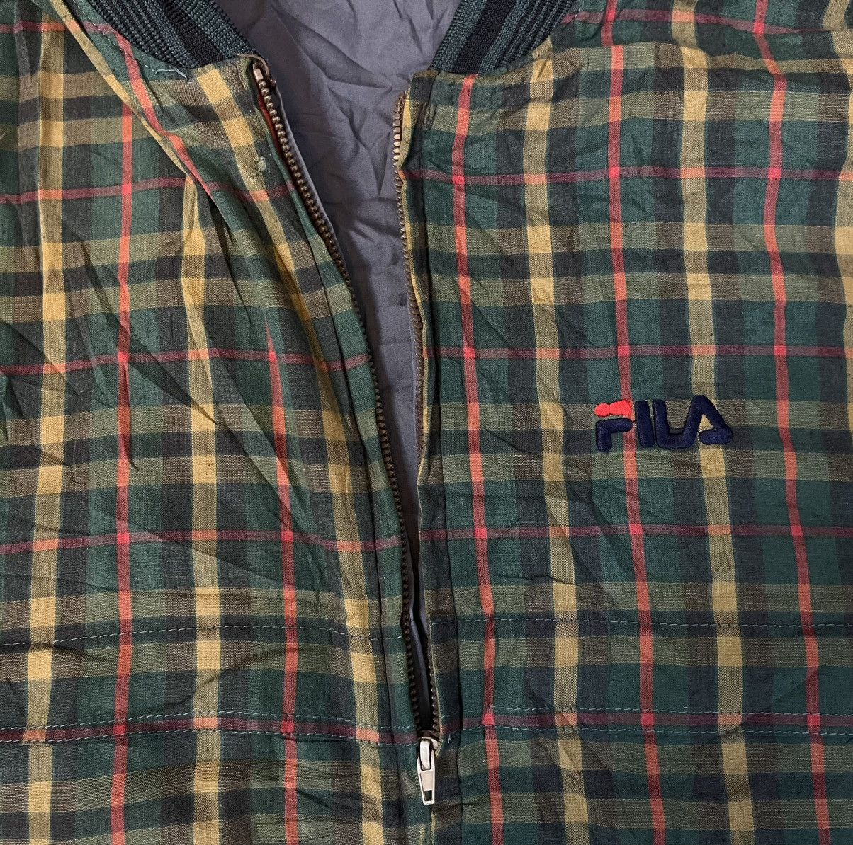 Fila Vintage FILA reversible plaid bomber jacket Size US L / EU 52-54 / 3 - 4 Thumbnail