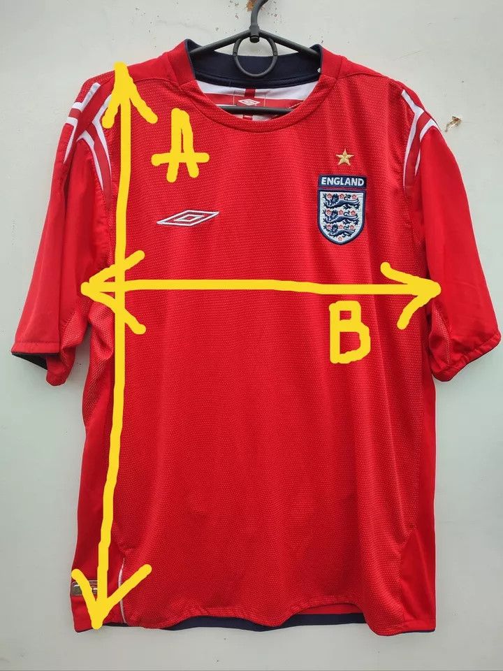 Umbro England National Football Team 2004-05 Away FOOTBALL Kit Size US L / EU 52-54 / 3 - 12 Thumbnail