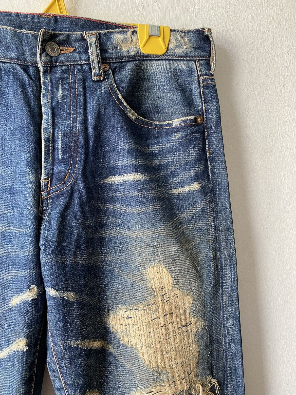 Japanese Brand Japanese Brand Made In Heaven Distressed Denim Size US 30 / EU 46 - 6 Thumbnail