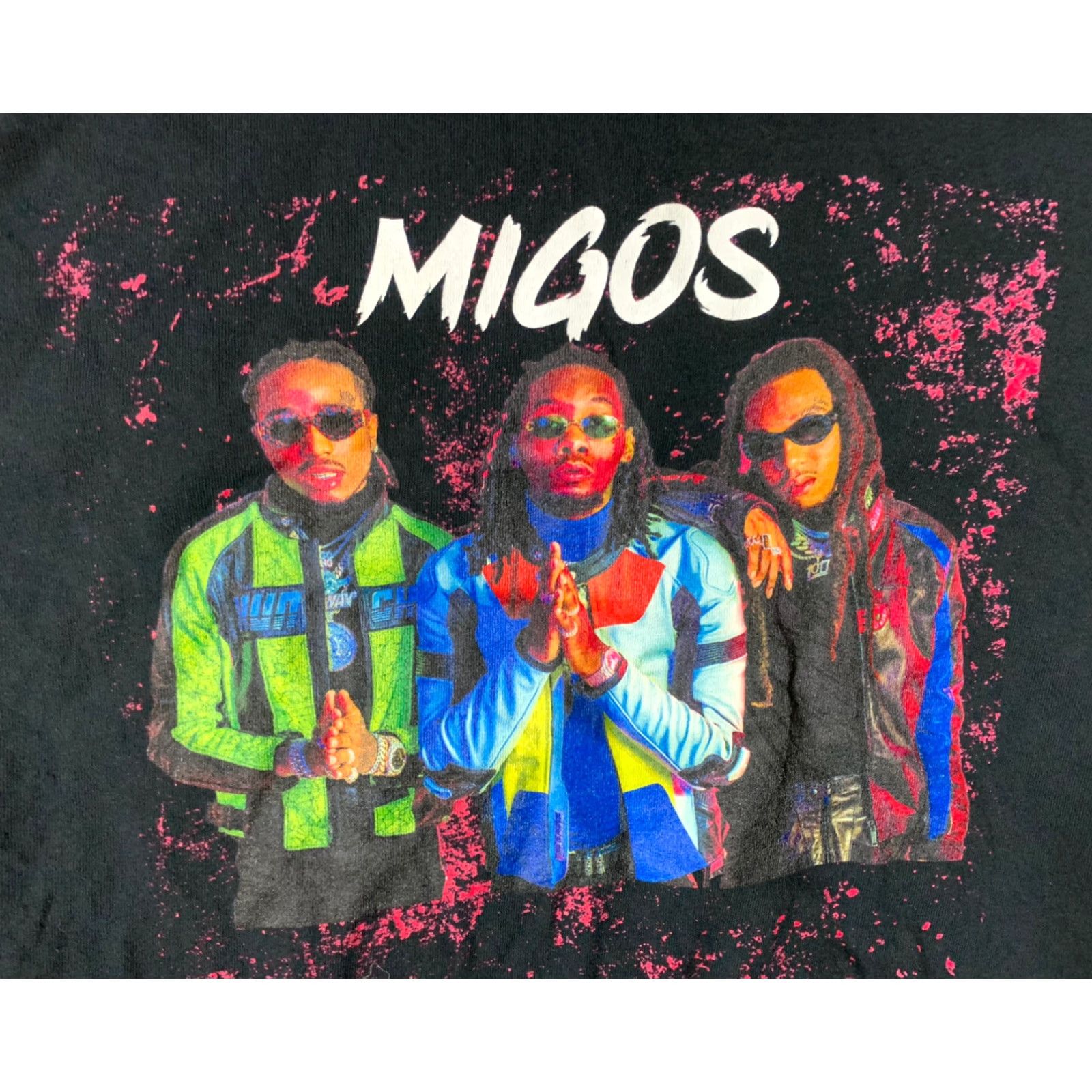 Vintage VINTAGE Migos Band T Shirt Adult Medium Black Hip Hop Rap Trio Mens Size US M / EU 48-50 / 2 - 2 Thumbnail