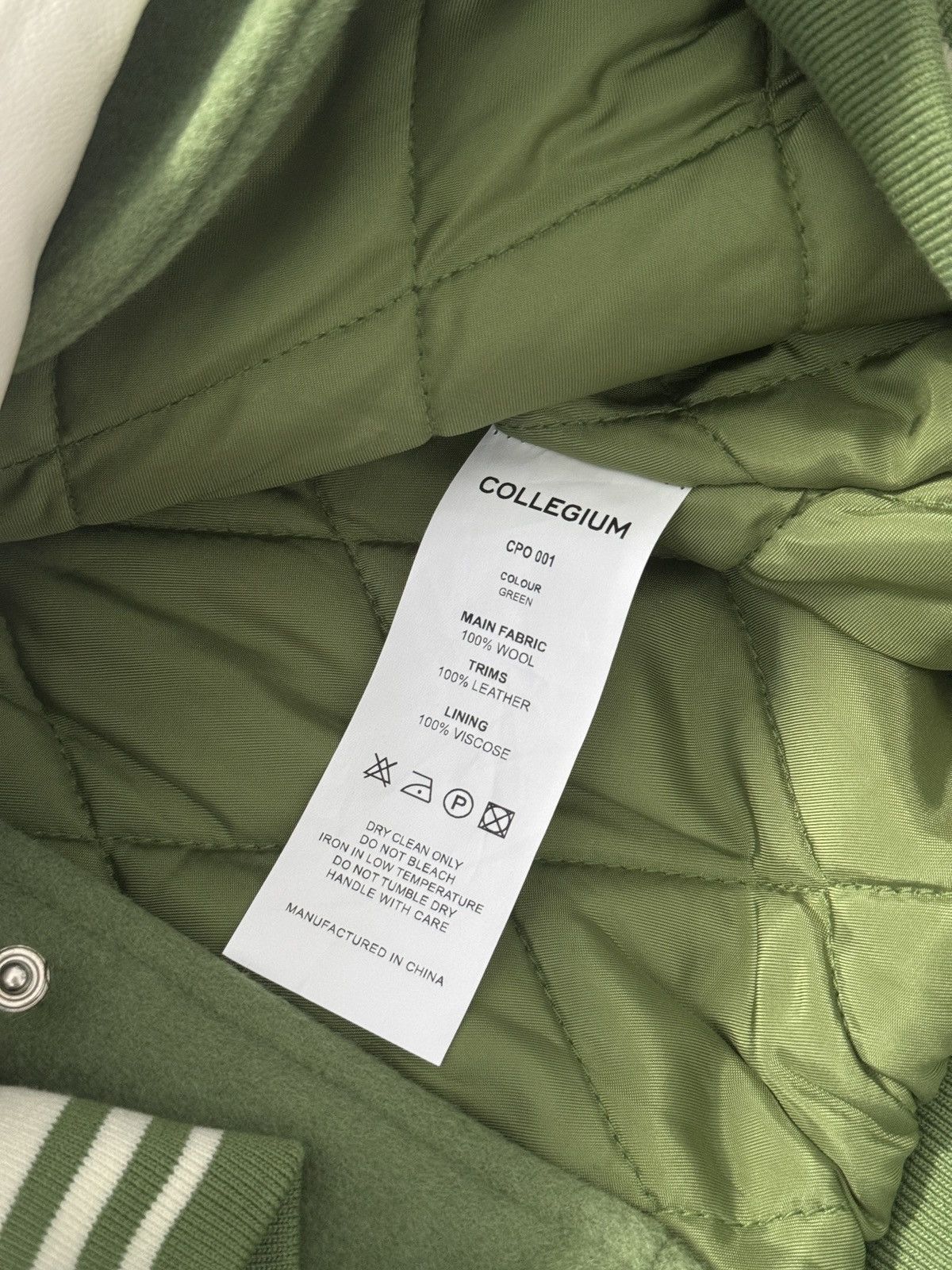 Pillar Uniform Varsity Jacket “Matcha” - Size S