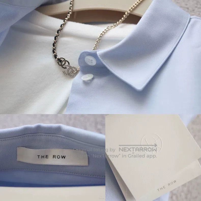 The Row The row Classic cotton blue shirt Size L / US 10 / IT 46 - 4 Thumbnail