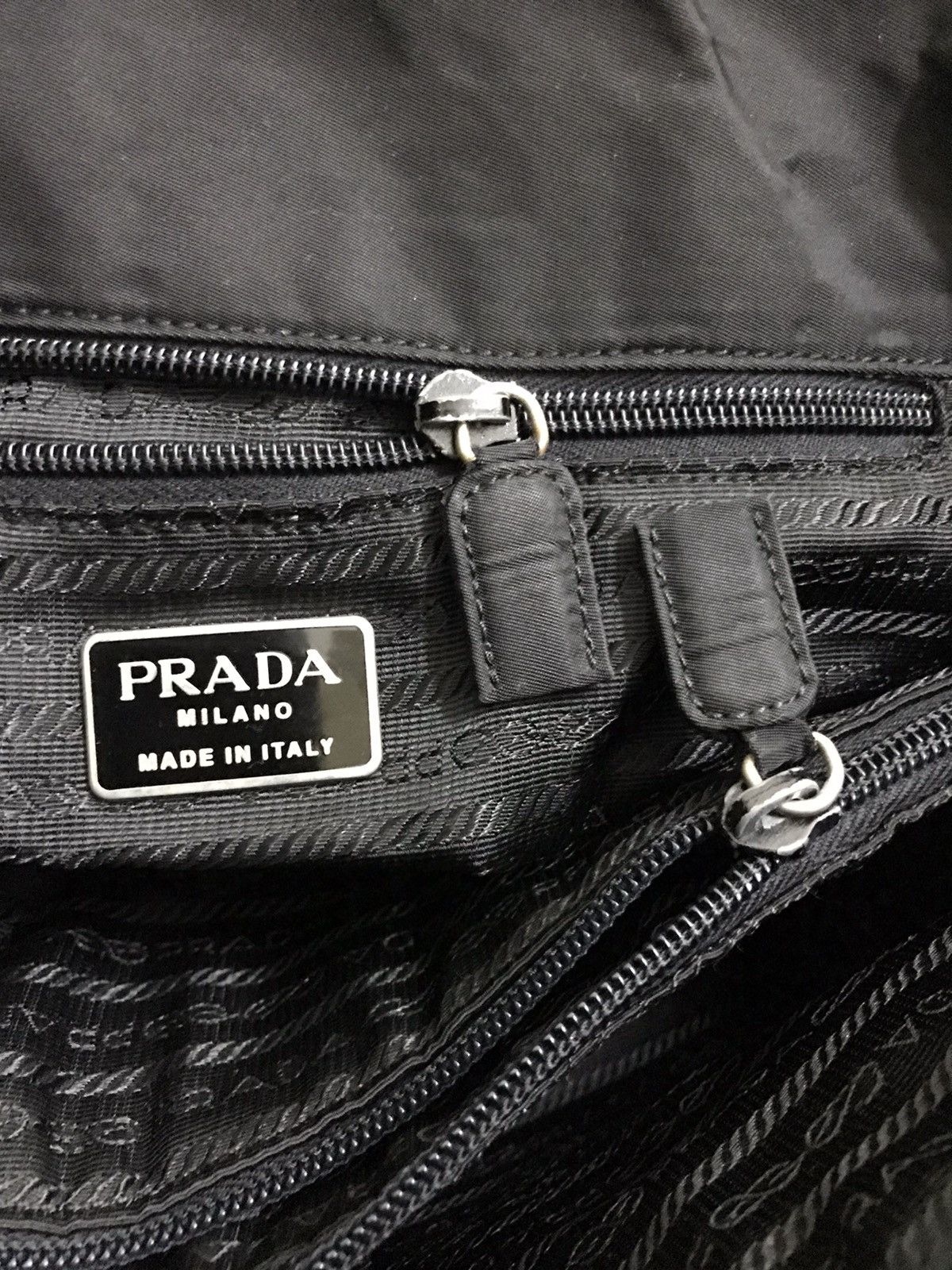 Prada Prada Tessuto Nero Nylon Tote Bag Size ONE SIZE - 8 Thumbnail