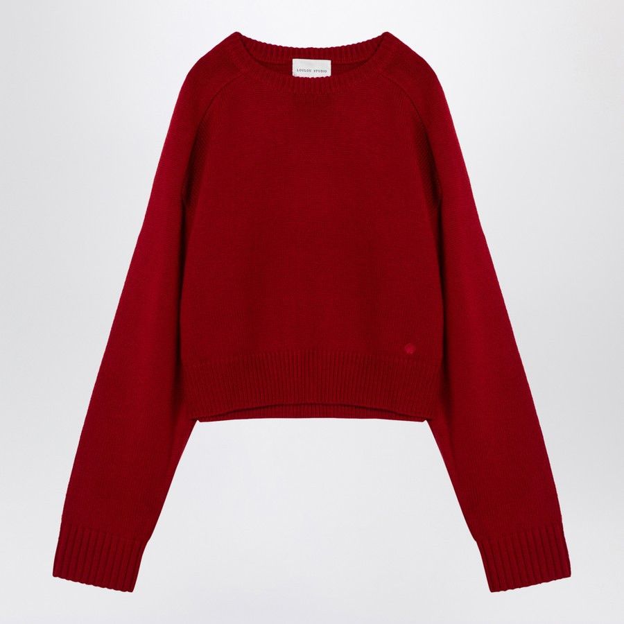 Loulou de Saison o1d2blof0824 Wool Cashmere Sweater in Red Size XS / US 0-2 / IT 36-38 - 1 Thumbnail