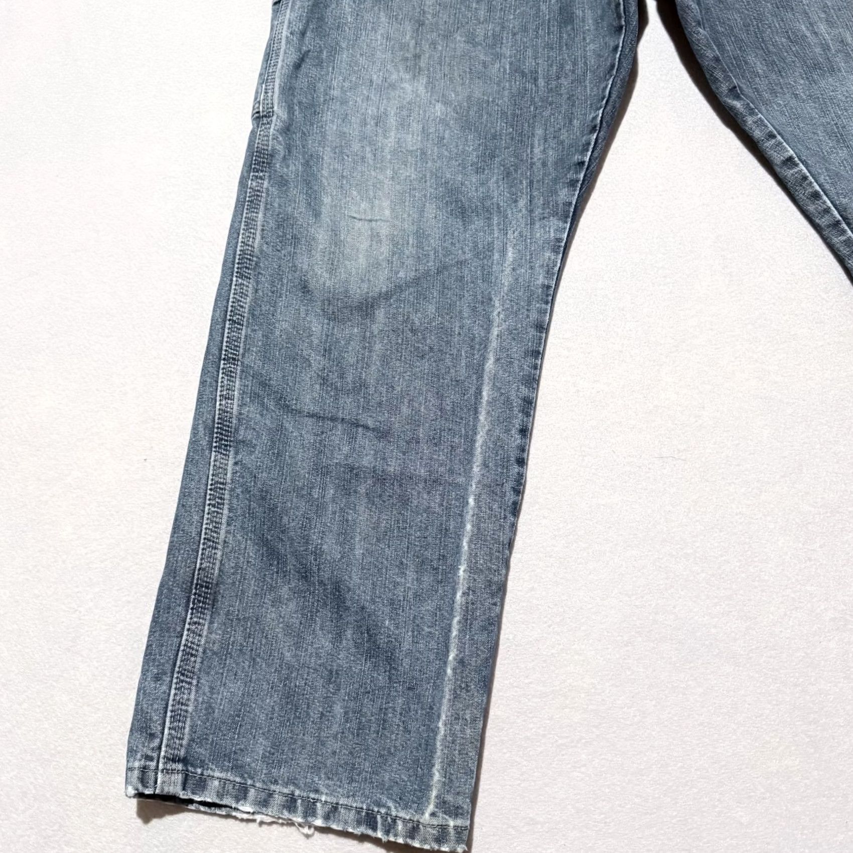 Wrangler VINTAGE Wrangler Authentics Carpenter Jeans Men Storm Denim Classic-Fit Straight 36x30 Storm Blue Wrangler Jeans Mens Vintage Size US 36 / EU 52 - 4 Thumbnail