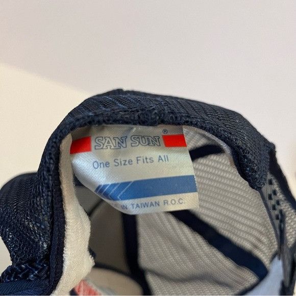 Vintage Vintage Ace Hardware Mesh Trucker Snapback Hat Blue Rope Ret Size ONE SIZE - 3 Thumbnail