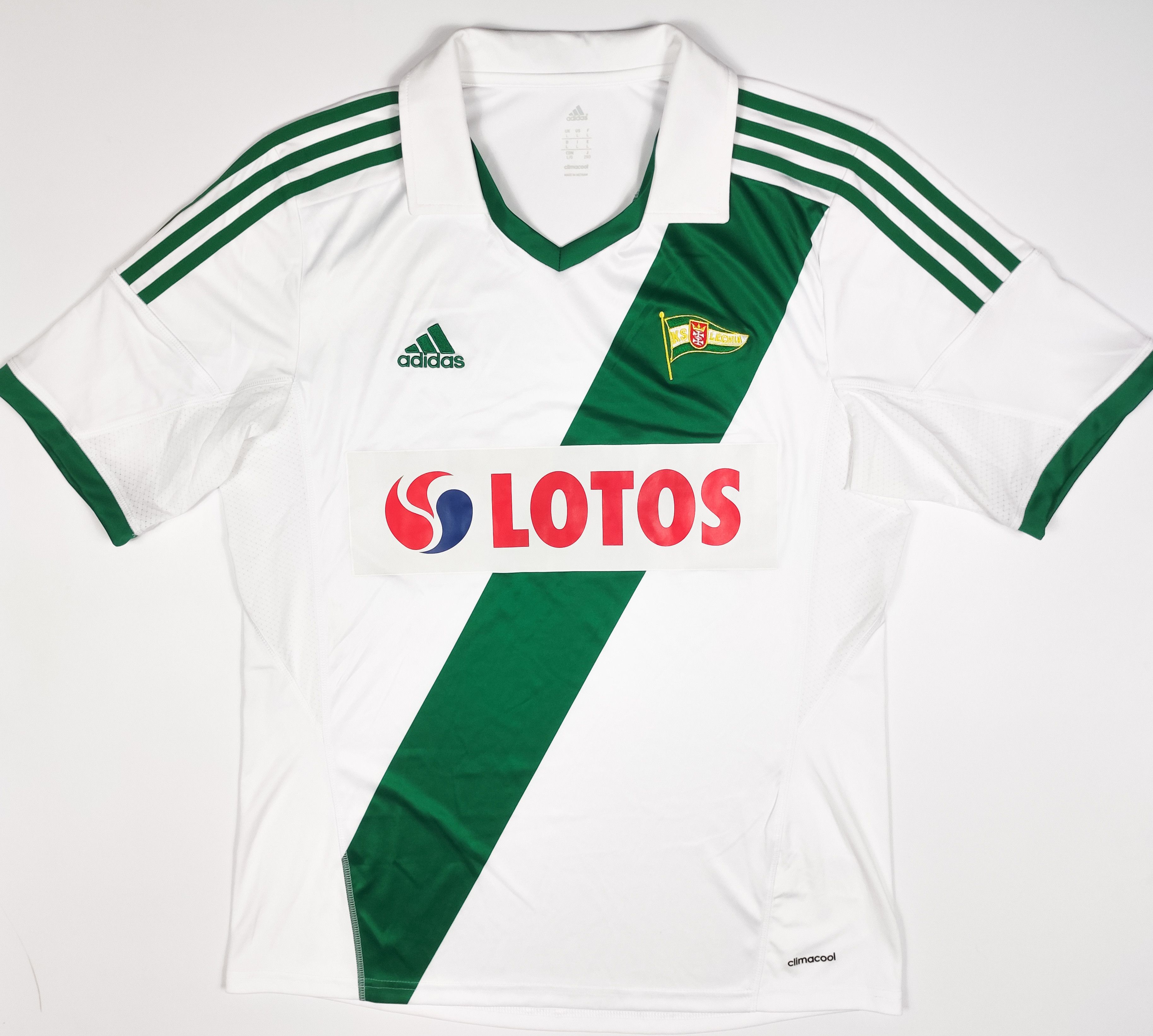 Adidas Lechia Gdansk 2013 2014 Adidas Home Shirt Kit Jersey Lotos Size US L / EU 52-54 / 3 - 1 Thumbnail
