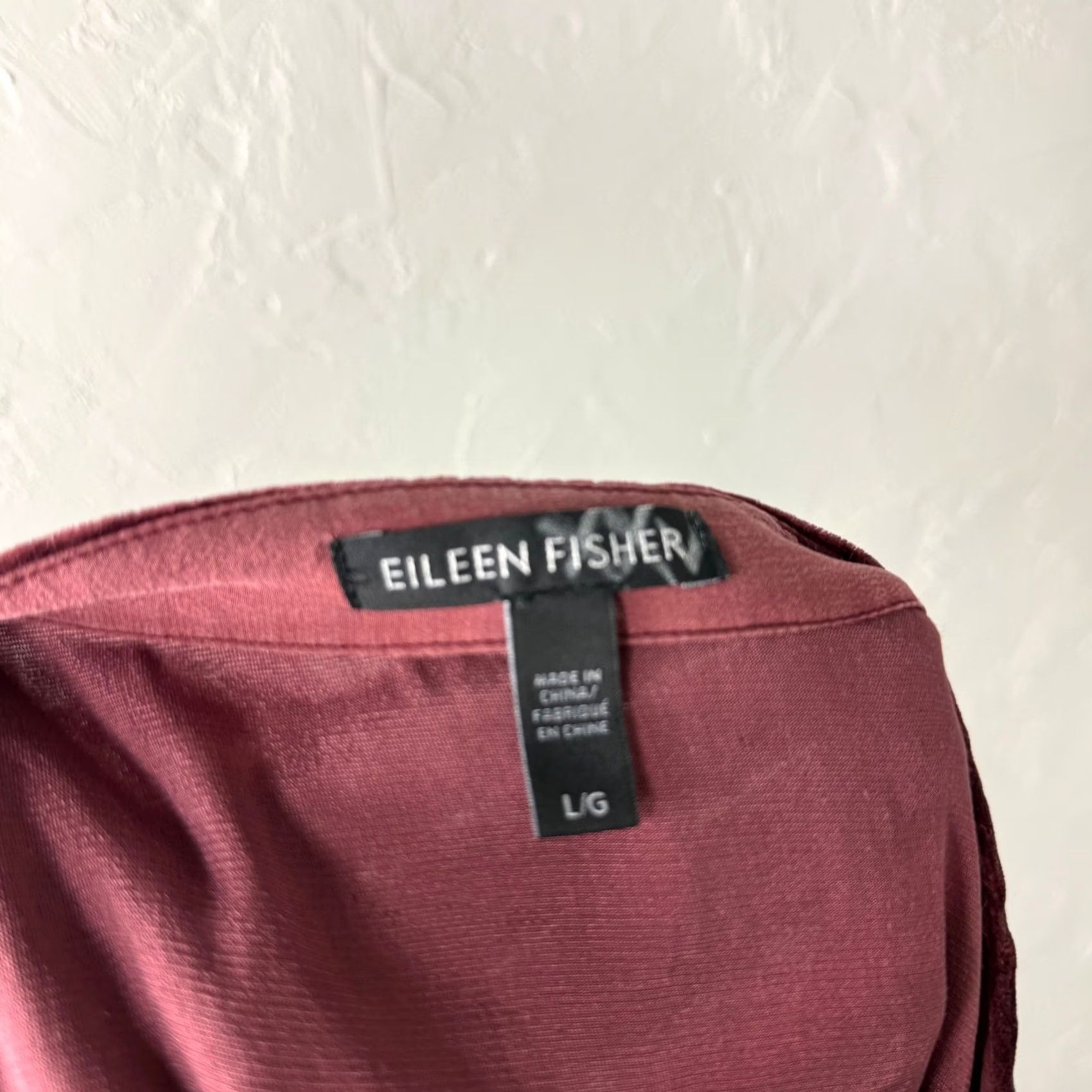 Eileen Fisher Eileen Fisher Women L Dress Shift Silk Velvet Long Sleeve V neck Button V3-20 Size L / US 10 / IT 46 - 6 Thumbnail