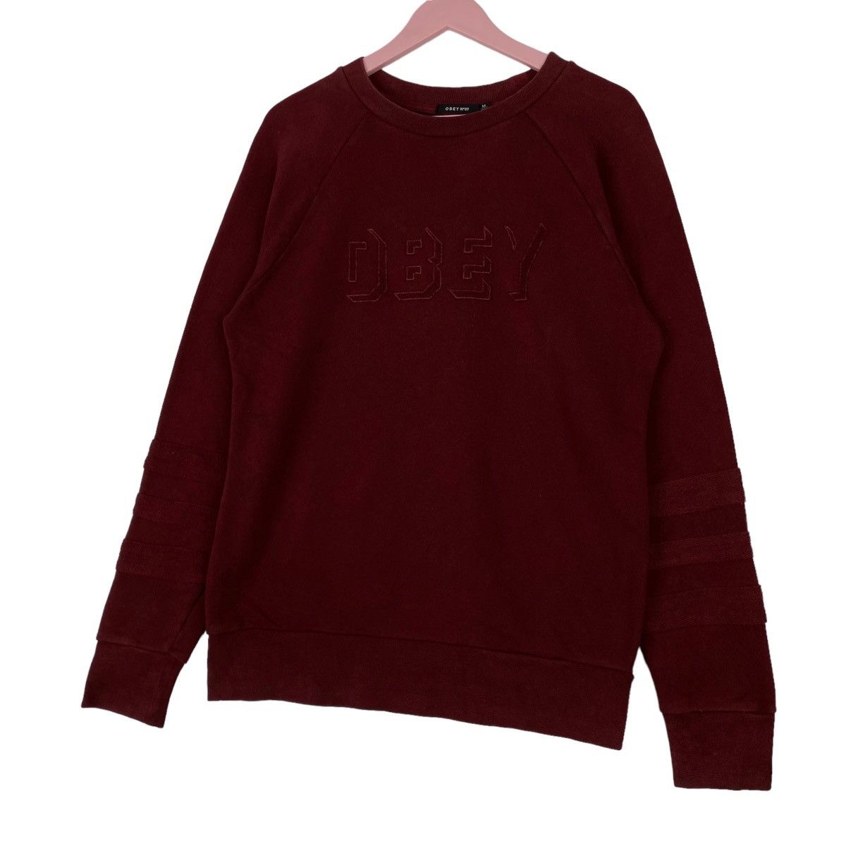 Obey × Vintage Vintage Obey Big Embroidered Logo Crewneck Sweatshirt Size US M / EU 48-50 / 2 - 2 Thumbnail