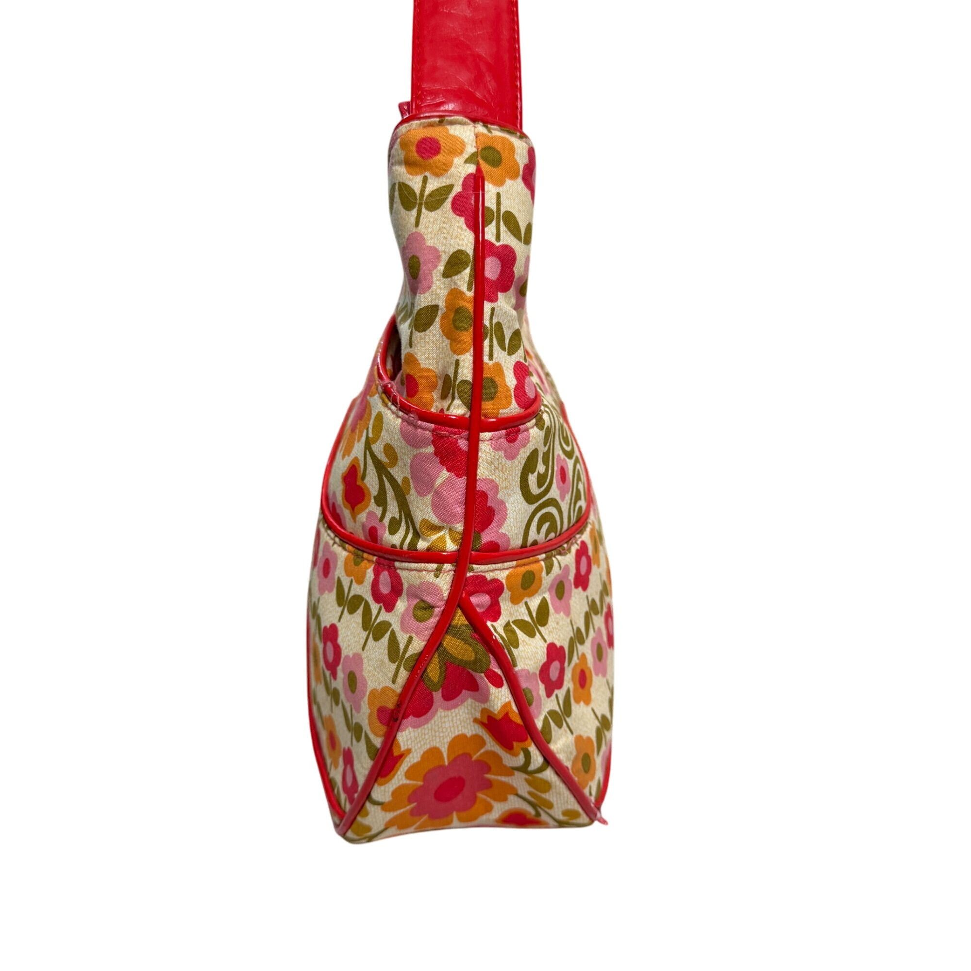Vera Bradley Vera Bradley Frill Folkloric Patent Strap Hobo Purse Size ONE SIZE - 3 Thumbnail