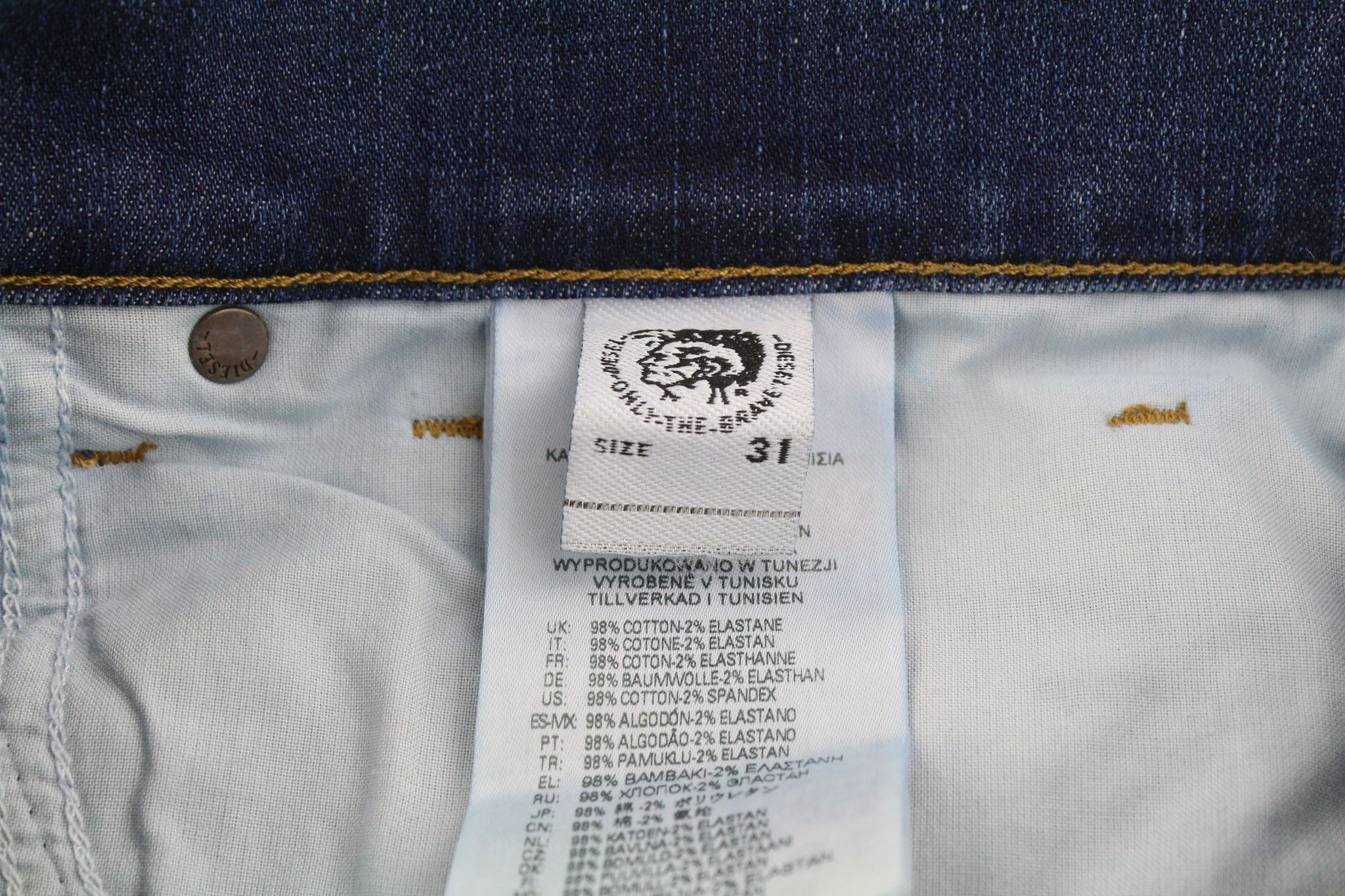 Diesel D-FINING 09B06 W31/L34 Stretch Washed 40428 Size US 31 - 8 Thumbnail