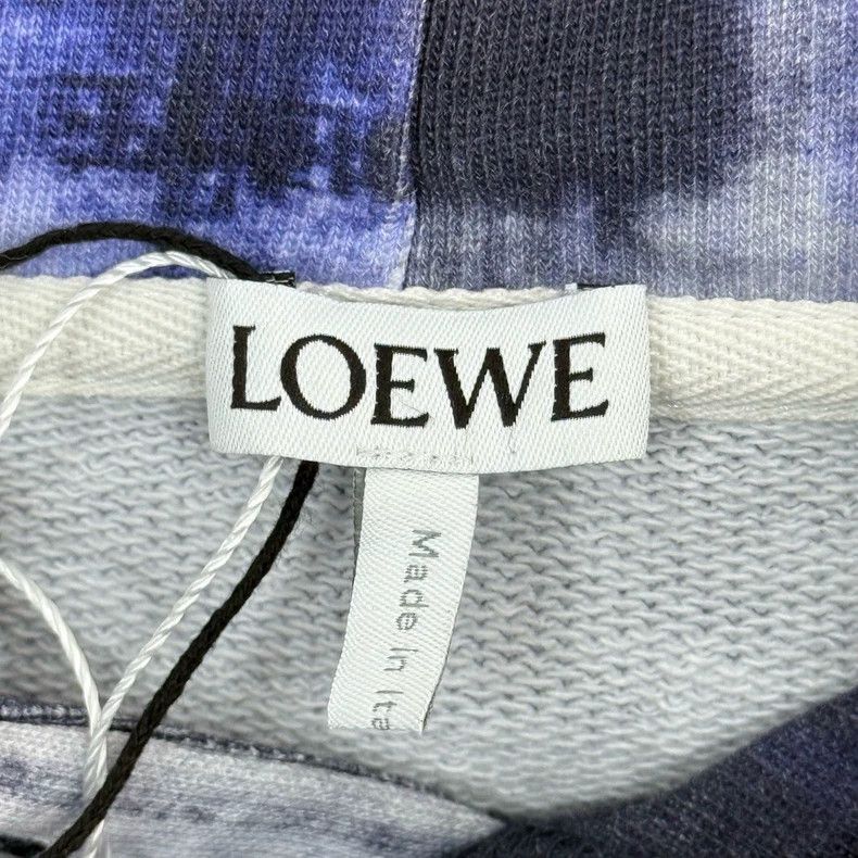 Loewe LOEWE Blue rendering classic logo hooded hoodie Size S / US 4 / IT 40 - 5 Thumbnail