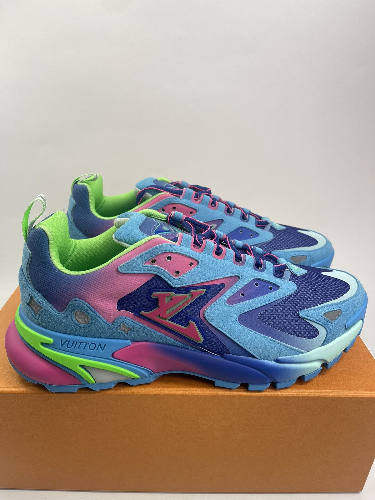 Louis Vuitton RUNNERS TATIC BLUE SNEAKERS Size US 10 / EU 43 - 2 Thumbnail