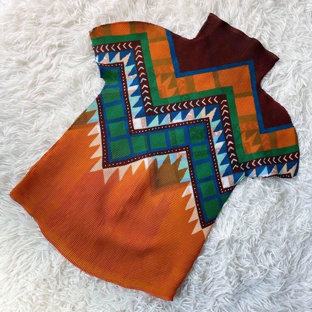 Issey Miyake issey miyake Plaid pleated high neck short sleeved shirt Size US M / EU 48-50 / 2 - 1 Thumbnail