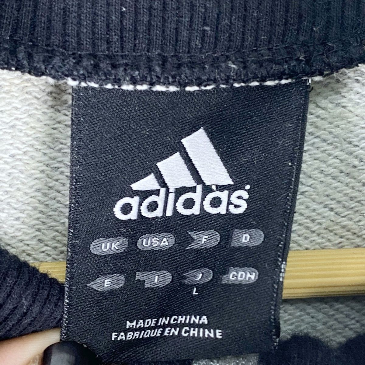 Adidas Adidas Big Strips 3 Line Jacket Sweatshirt Full Zipper Size US XL / EU 56 / 4 - 5 Thumbnail