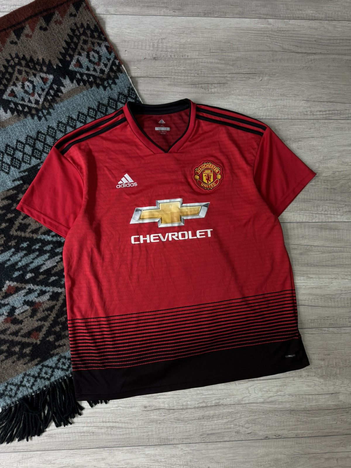 Adidas Manchester United Adidas 2018/2019 Home Football Jersey Size US XL / EU 56 / 4 - 1 Thumbnail