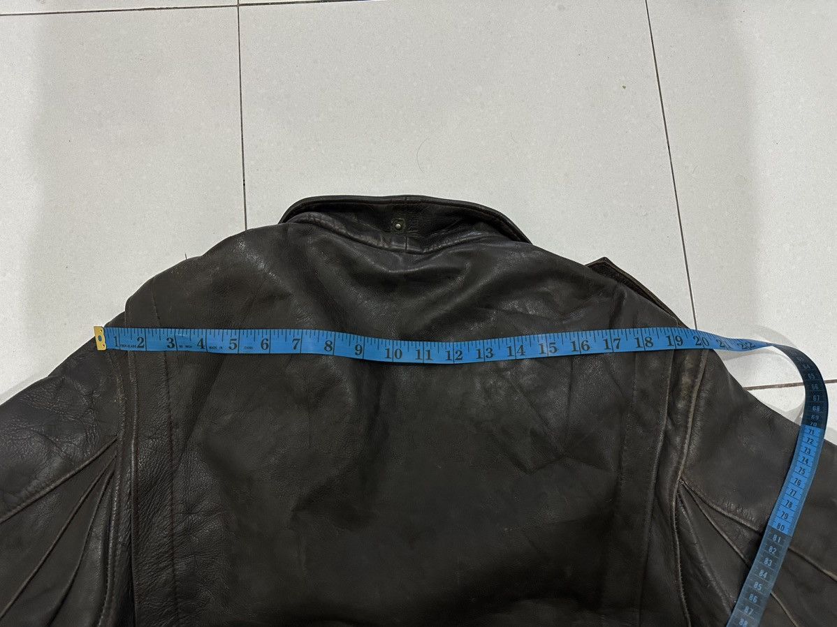 Vintage VTG Giorgio Paris Leather Jacket Size US L / EU 52-54 / 3 - 15 Thumbnail