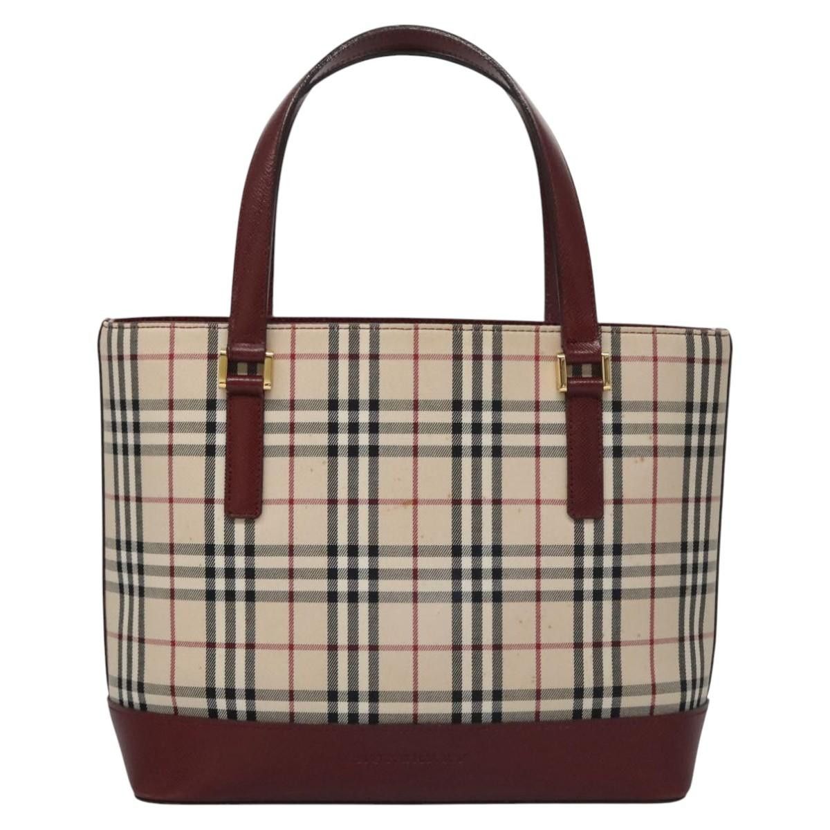 Burberry Nova Check Beige Canvas Shoulder Bag (Pre-Owned) Size ONE SIZE - 1 Thumbnail