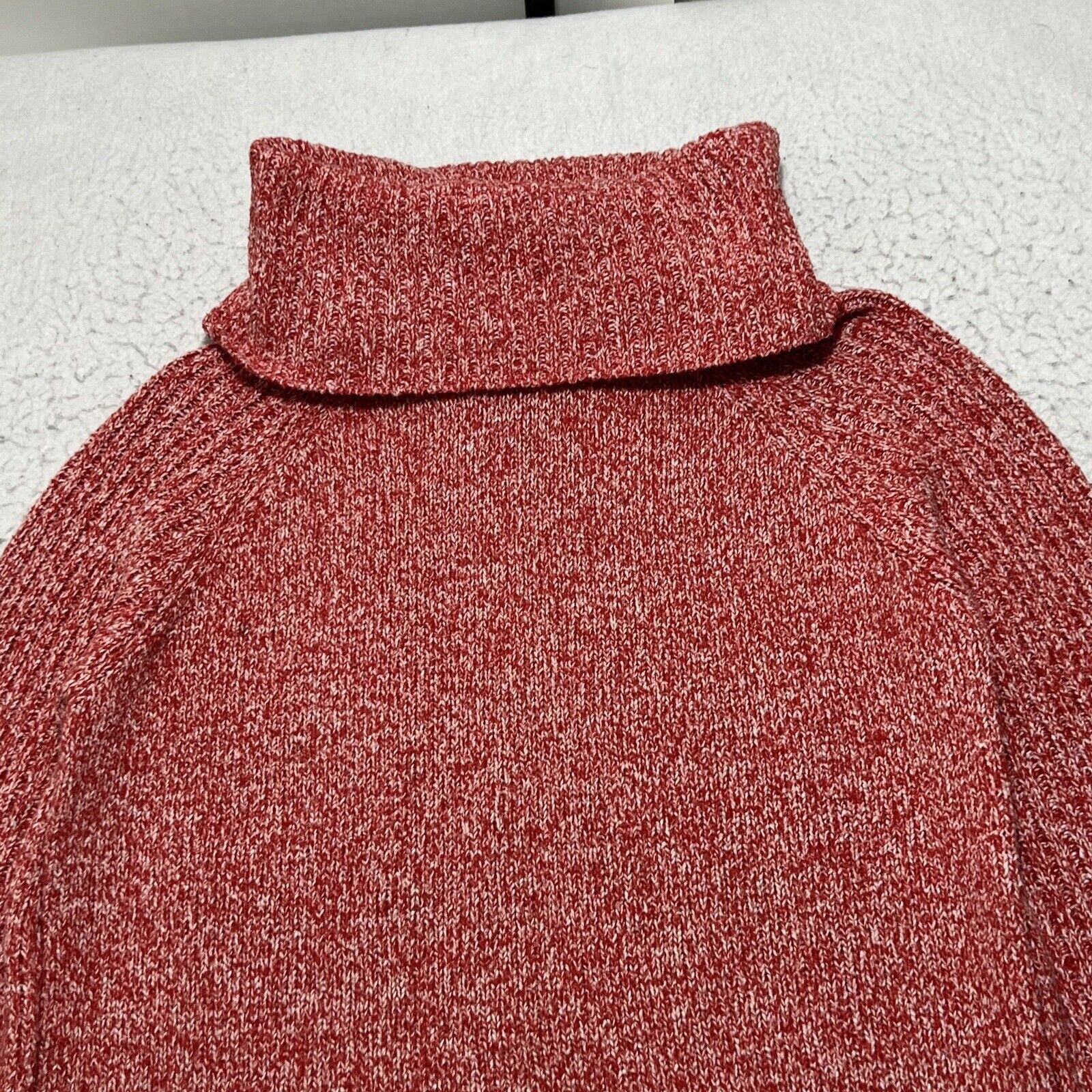 Lauren Ralph Lauren Nine West Marled Red Turtle Neck Sweater Knit Pullover Top Size S / US 4 / IT 40 - 7 Thumbnail