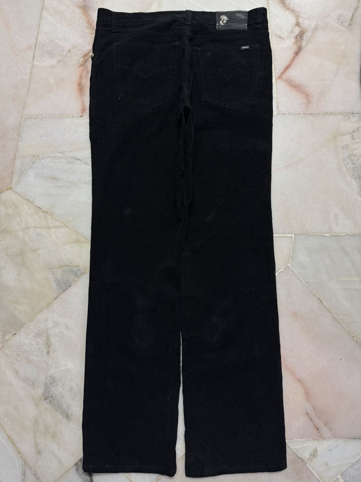 Versace Jeans Couture VERSACE JEANS COUTURE SUPER BLACK CORDUROY PANTS Size US 35 - 12 Thumbnail